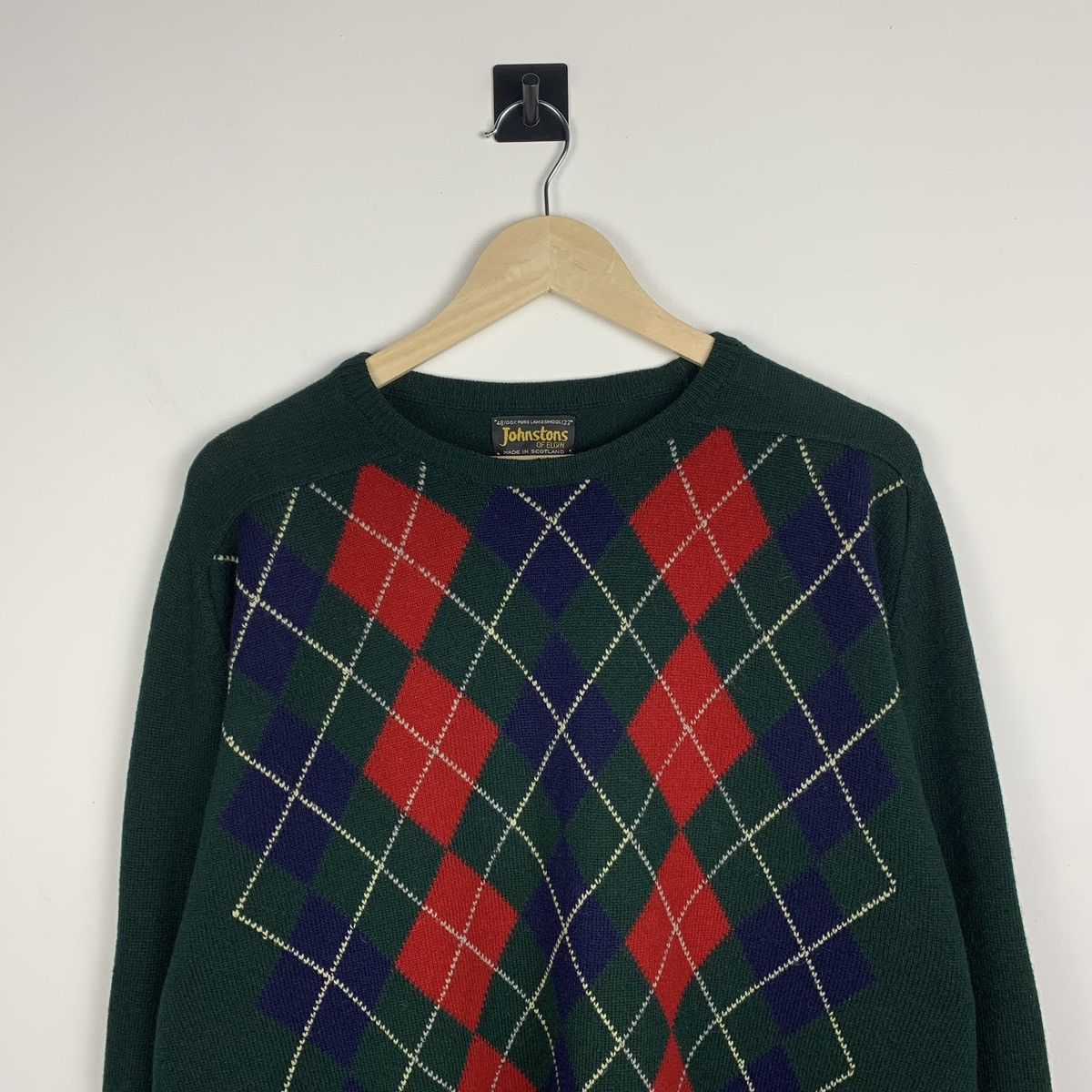 Johnstons Of Elgin Johnstons of Elgin Wool Sweater Green Vintage Mens Size M Size US M / EU 48-50 / 2 - 2 Thumbnail