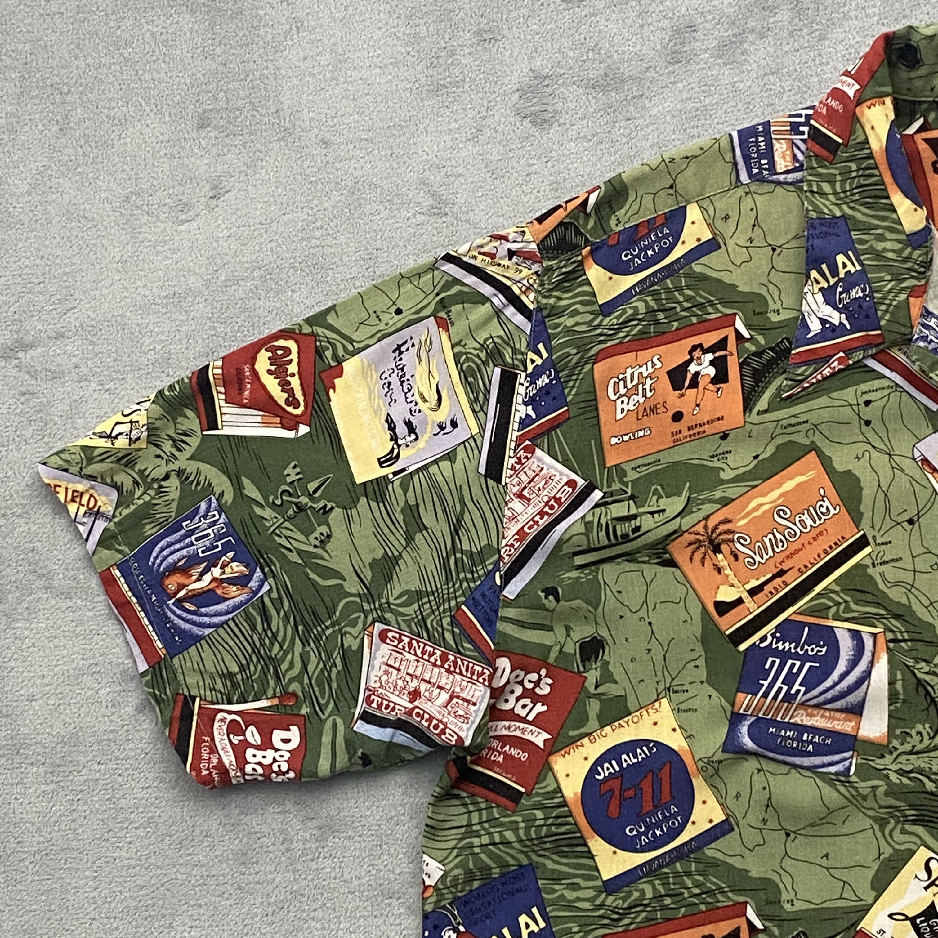 Other KAD Shirt Men Short Sleeve Vintage CA & FL Matchbooks Size US XL / EU 56 / 4 - 4 Thumbnail
