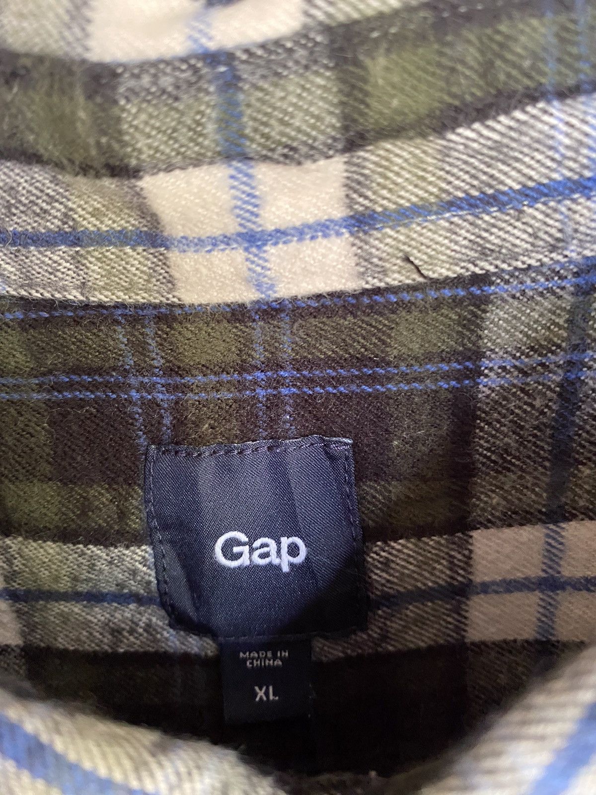 Flannel Vintage Gap Plaid Tartan Flannel Shirt Button Up Size US L / EU 52-54 / 3 - 4 Thumbnail