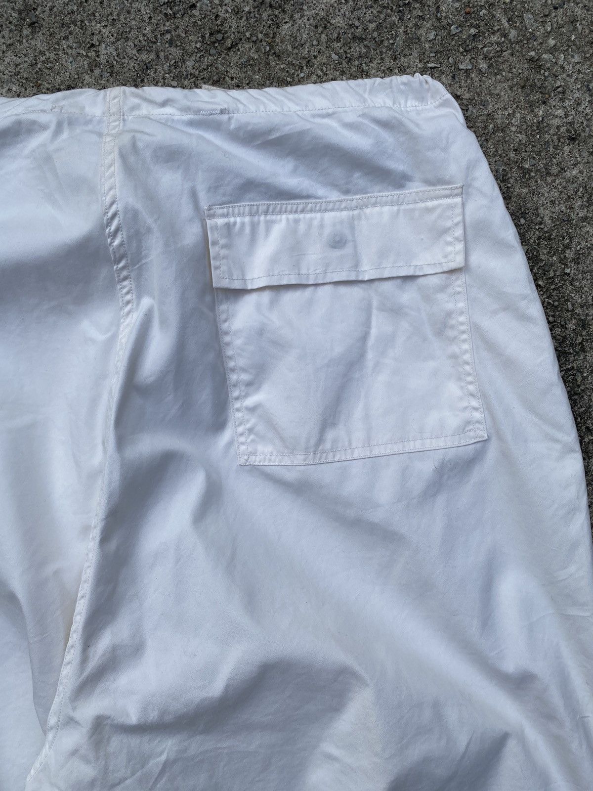 Vintage 1990s - Trouser Snow Cam White Army Parachute Baggy Pant Size US 34 / EU 50 - 8 Thumbnail
