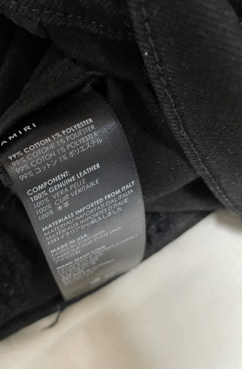 Amiri Amiri 16th season OG gold dust mx1 black patched leather d Size US 30 / EU 46 - 5 Thumbnail