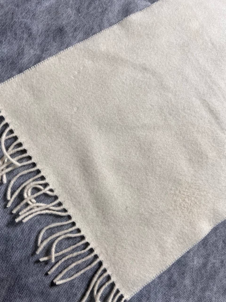 Burberry Scarf Burberry's Vintage Cream Embroidered Logo 🧣 Size ONE SIZE - 8 Thumbnail