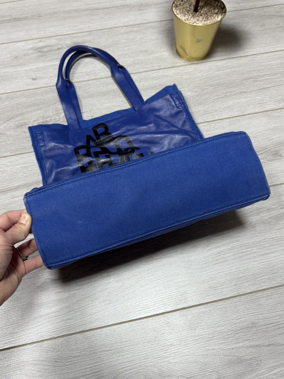 Alexander McQueen Alexander McQueen leather canvas big logo shopper Size ONE SIZE - 8 Thumbnail
