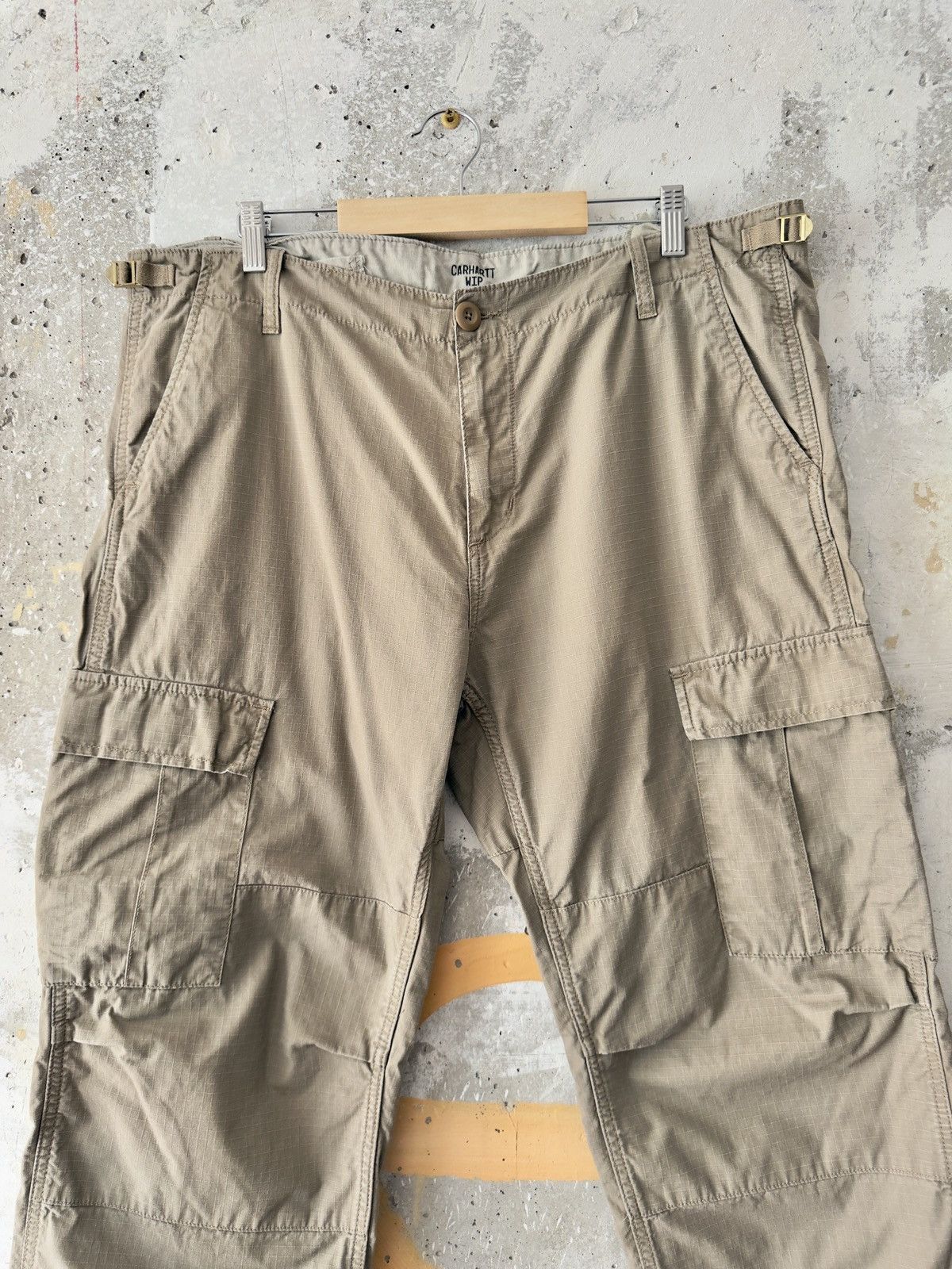 Carhartt WIP Beige Ripstop Aviation Cargo Pants Size 36