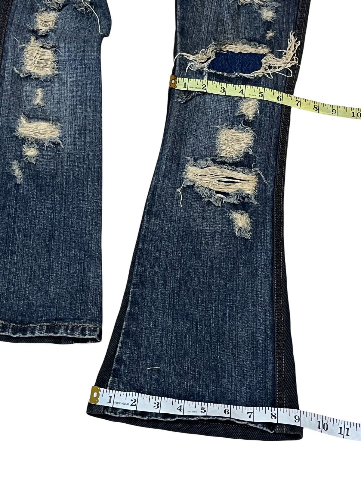 Algonquins studs flare denim ゴシック y2k Algonquins studs flare denim ゴシック y2k