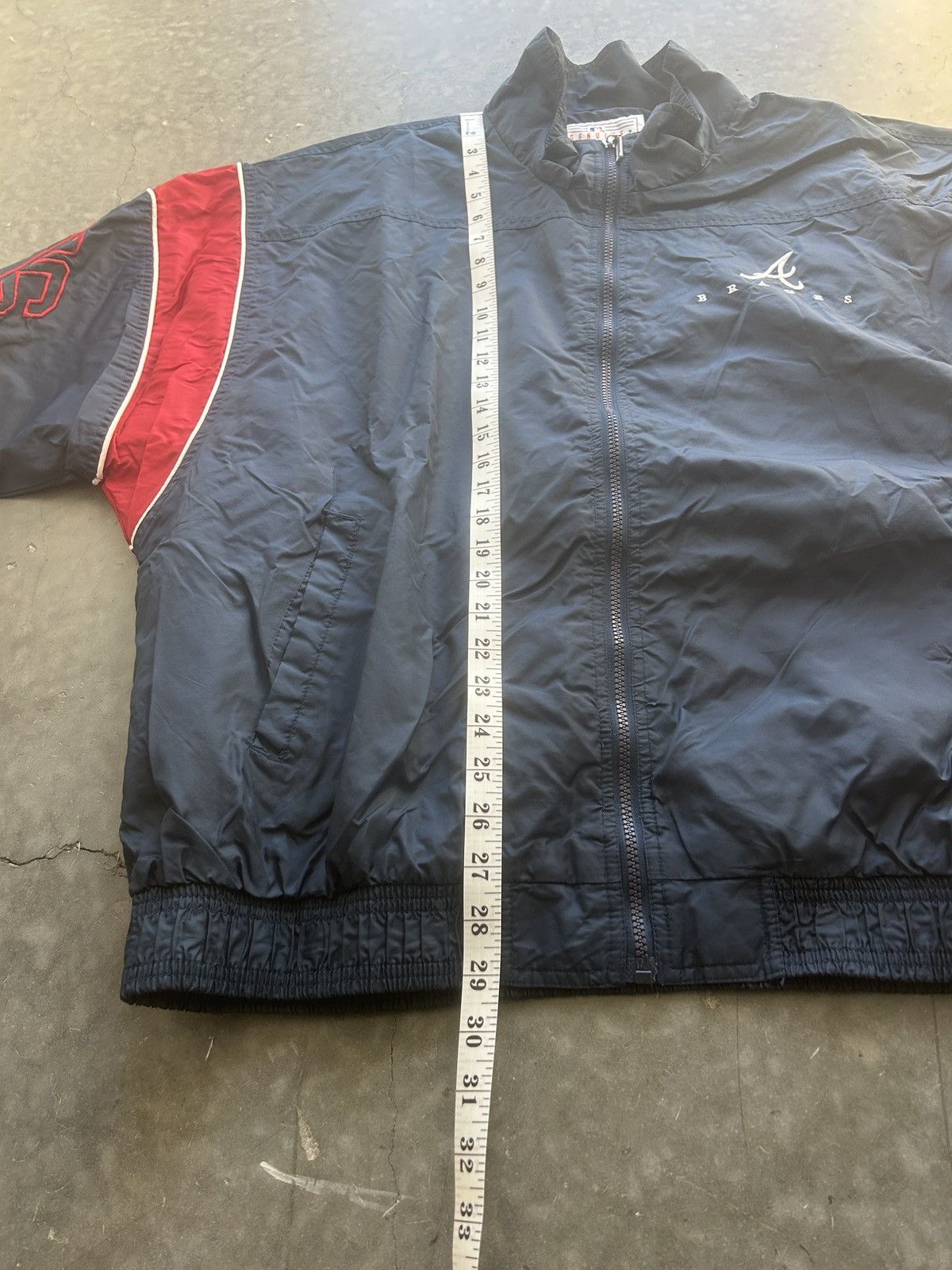 Starter × Vintage Vintage 90s Starter Atlanta Braves Windbreaker Jacket Size US XXL / EU 58 / 5 - 9 Thumbnail
