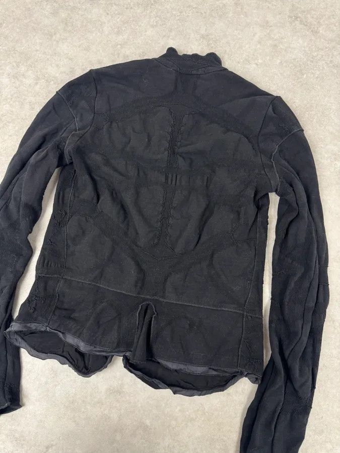 Marithe + Francois Girbaud 2000s Marithé + François Girbaud Abstract Black Jacket Size M / US 6-8 / IT 42-44 - 5 Thumbnail