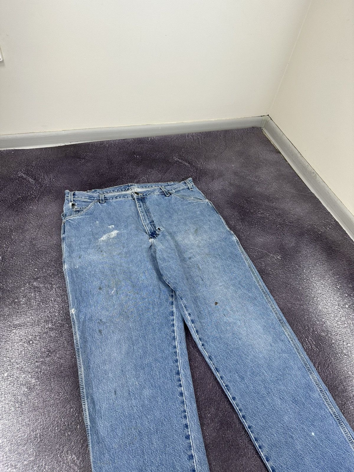 Dickies Vintage Dickies Light Blue Carpenter USA Opium Work Pants Size US 38 / EU 54 - 12 Thumbnail