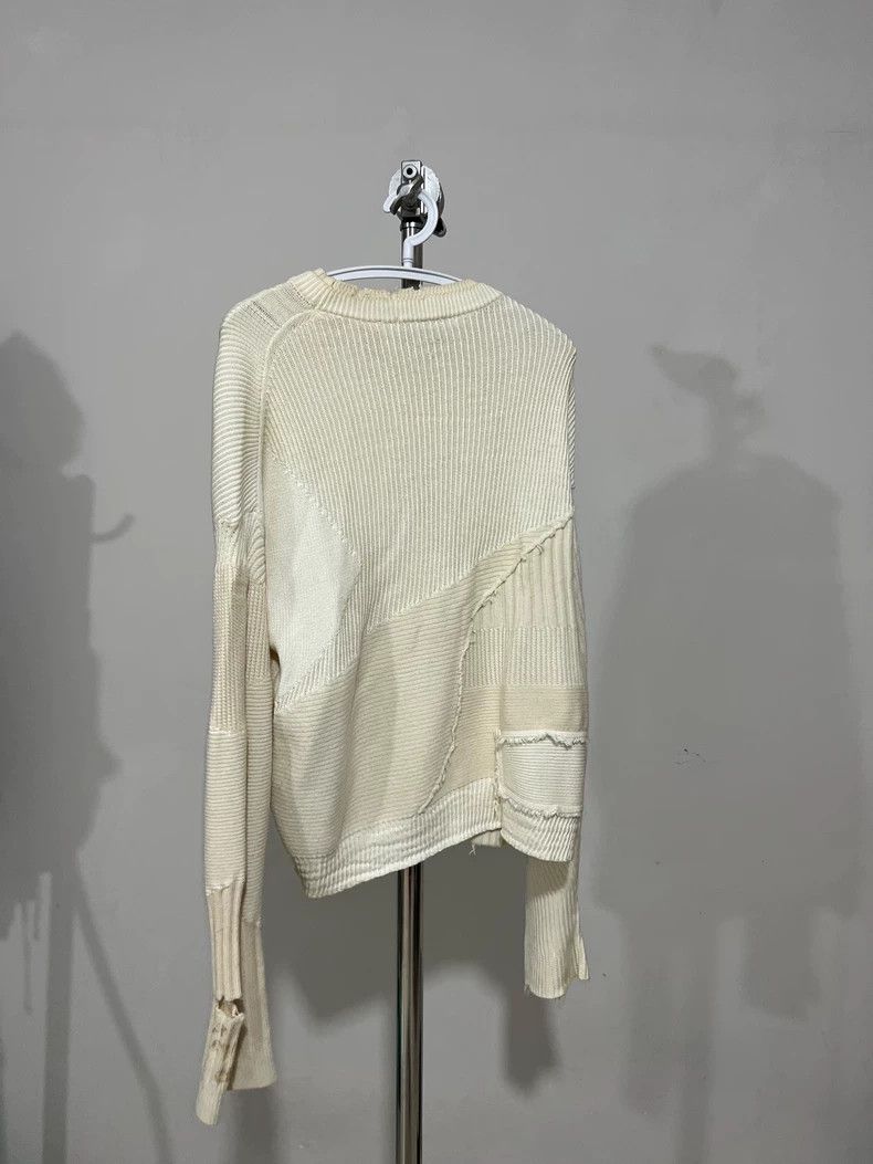 Helmut Lang HELMUT LANG Cashmere double layer eroded knit sweater Size M / US 6-8 / IT 42-44 - 2 Thumbnail