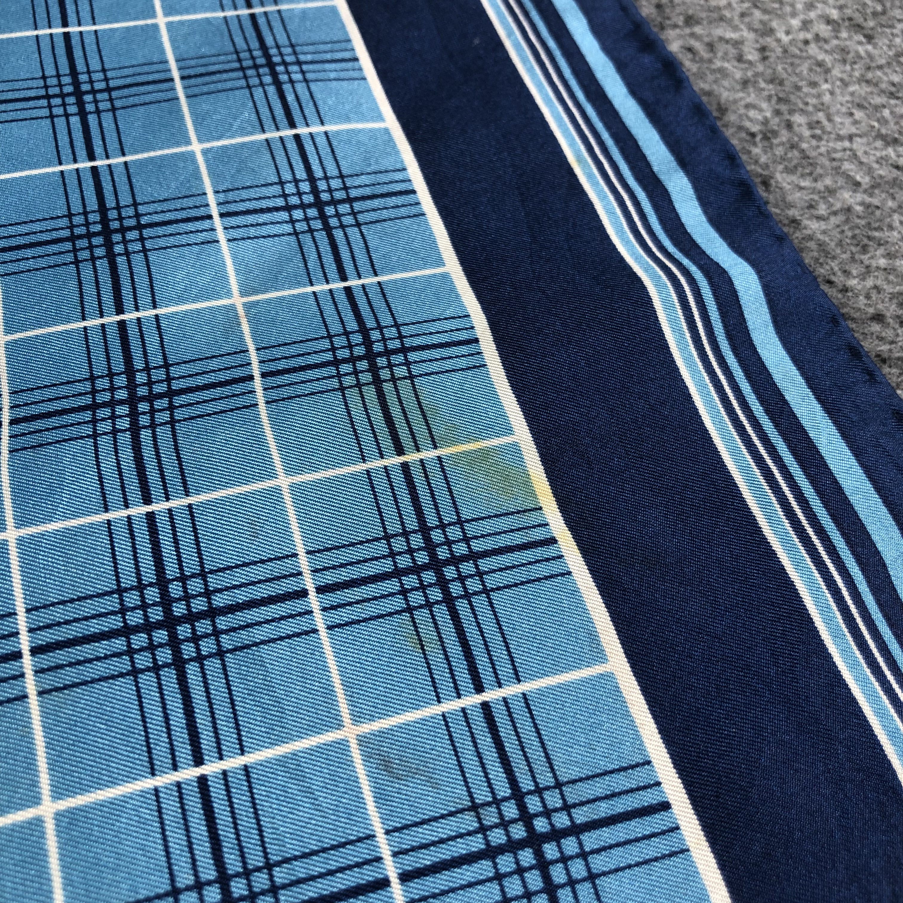 Japanese Brand Luxury Hand Rolled Tartan Silk Scarf M764 Size ONE SIZE - 5 Thumbnail