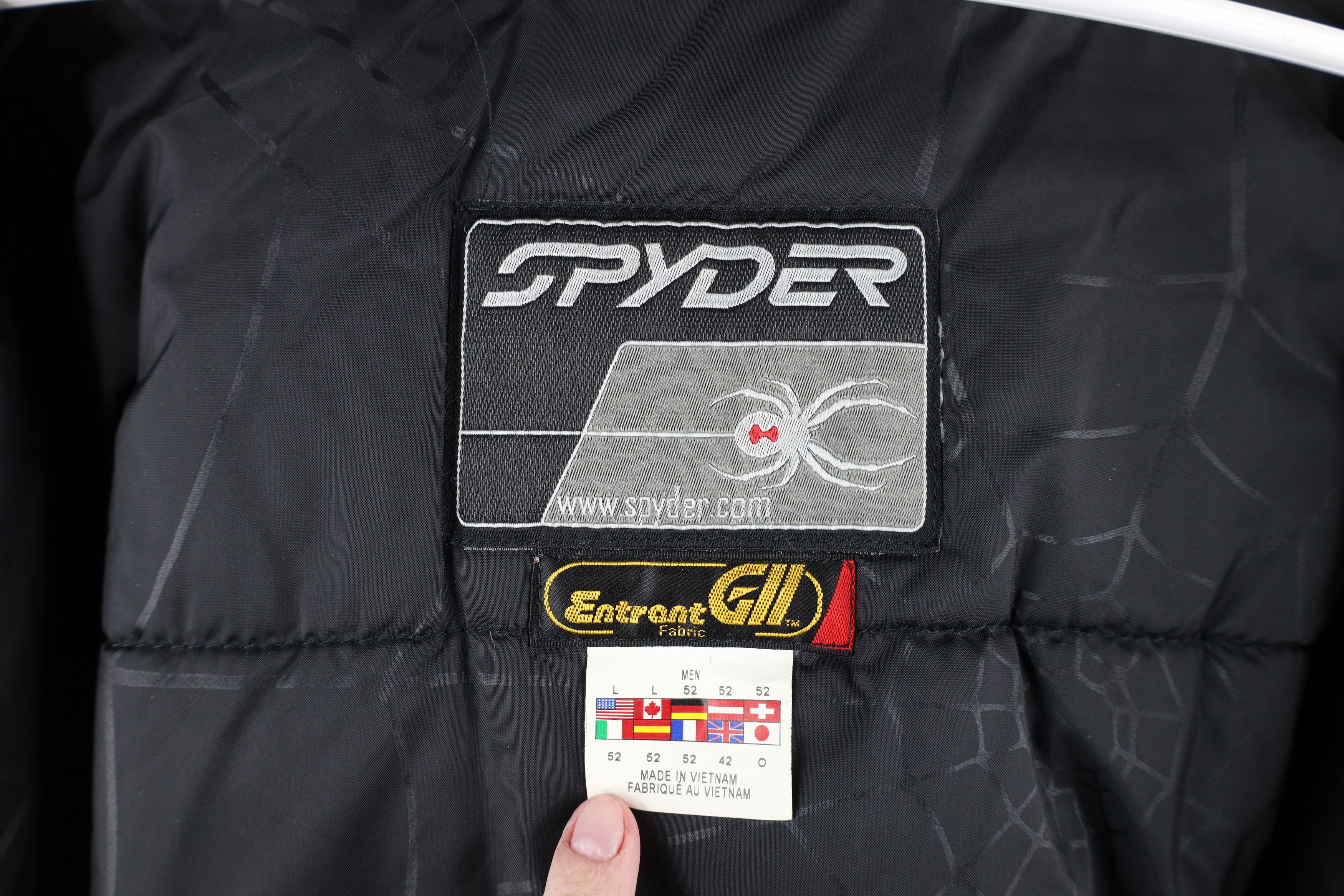 Spyder × Vintage Vintage Spyder Hooded Skiing Snowboard Puffer Jacket Gray Size US L / EU 52-54 / 3 - 12 Thumbnail