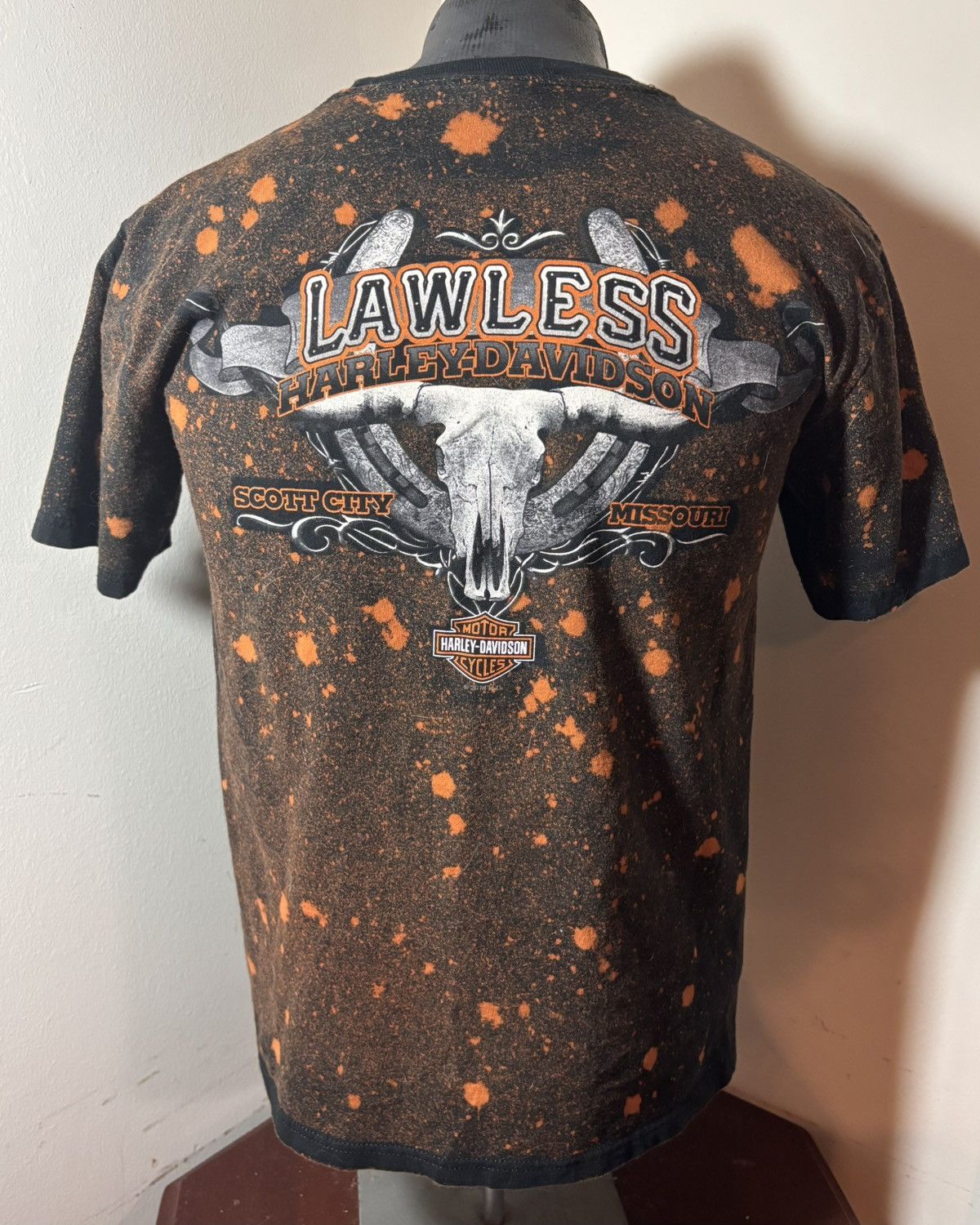 Harley Davidson Vintage y2k Harley Davidson custom bleached Shirt Size US M / EU 48-50 / 2 - 1 Thumbnail