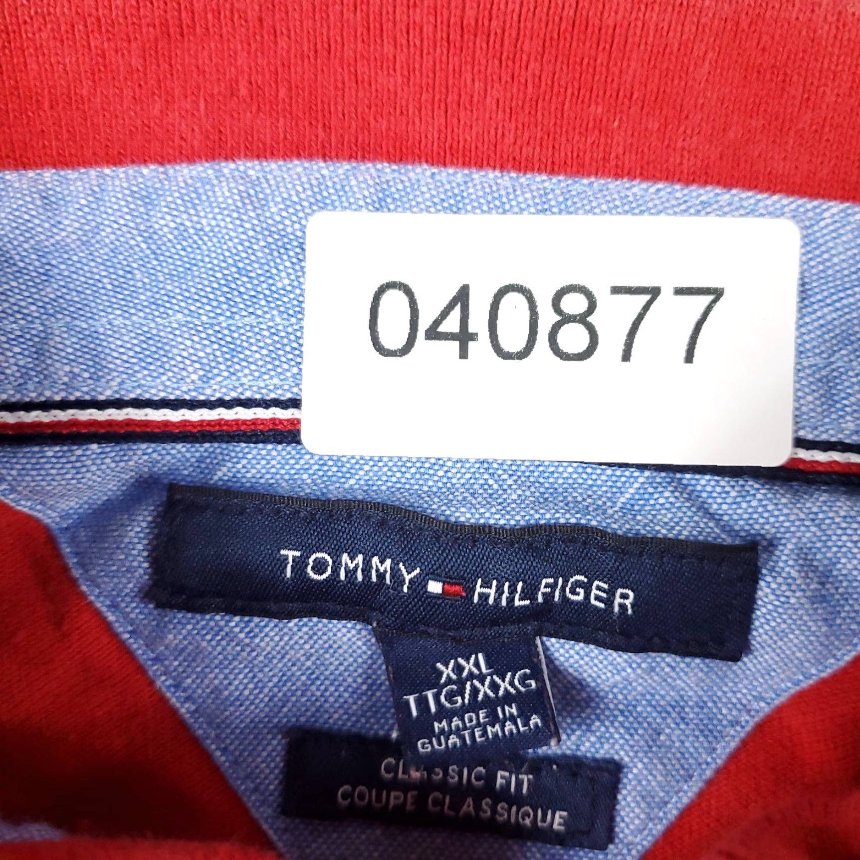 Tommy Hilfiger Tommy Hilfiger Polo Shirt Mens 2XL Red Short Sleeve 100% Cotton Size US XXL / EU 58 / 5 - 8 Thumbnail