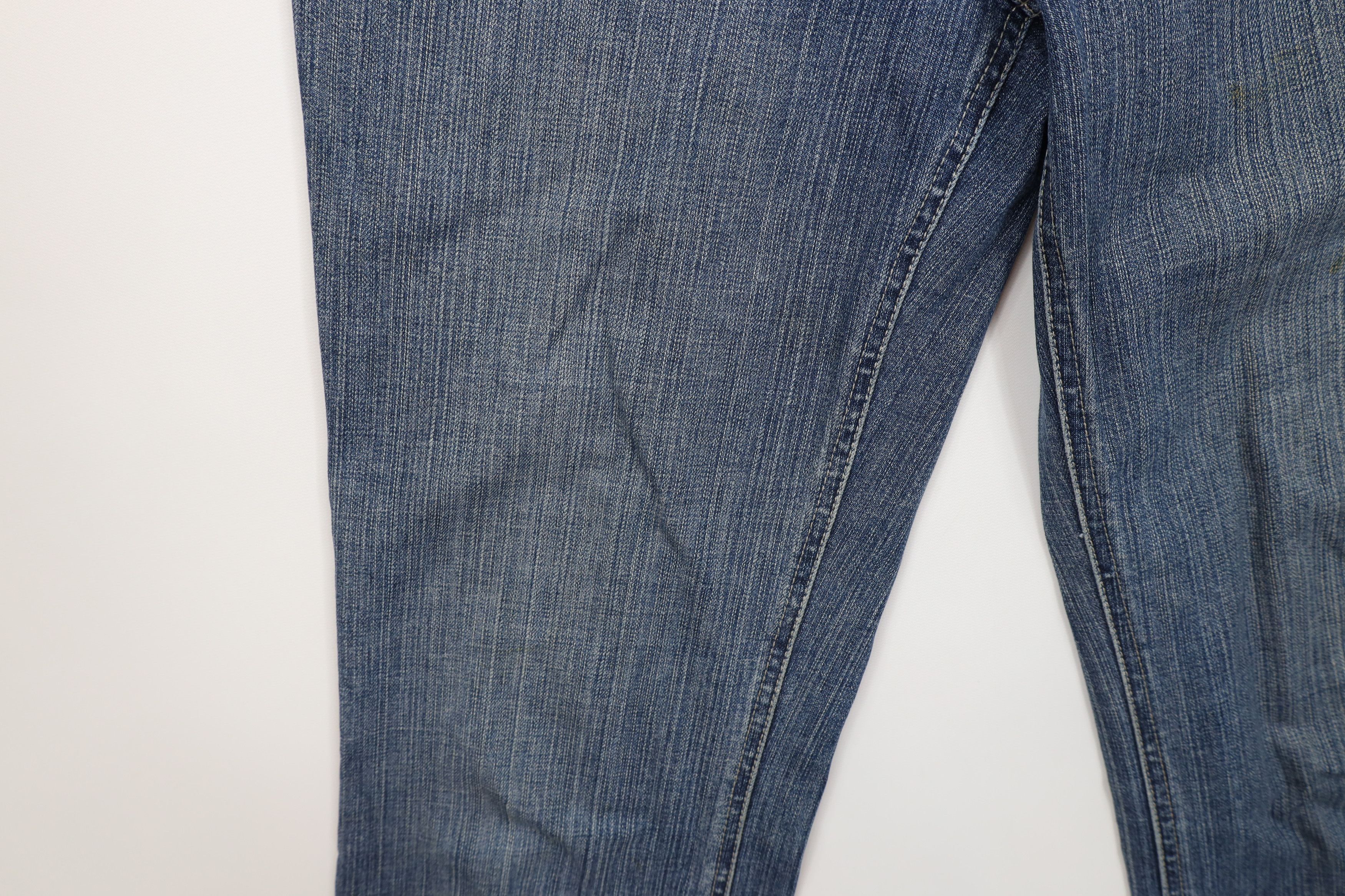 Vintage Vintage Y2K Babydoll Streetwear Wide Leg Denim Jeans Blue Size 32" / US 10 / IT 46 - 7 Thumbnail