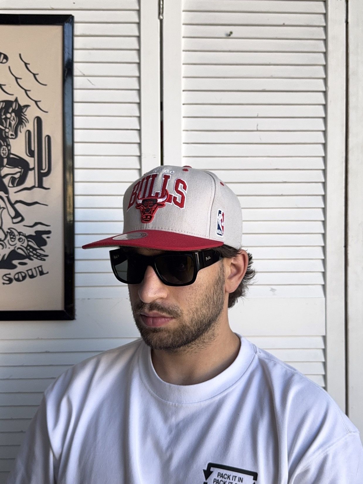NBA Vintage Chicago Bulls NBA Snap Hat Cap Logo Size ONE SIZE - 1 Thumbnail