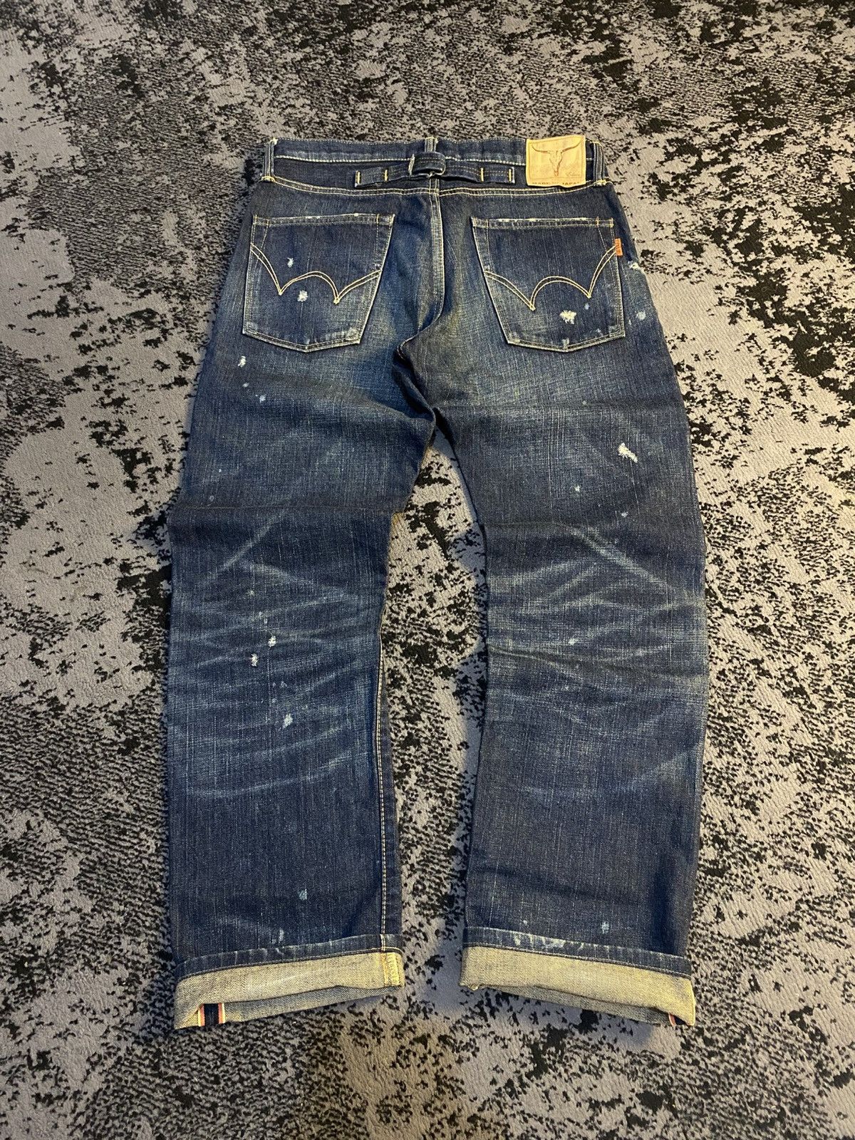 Edwin 2000s Edwin 505Z Buckle Back Selvage Wash Denim ? | Grailed