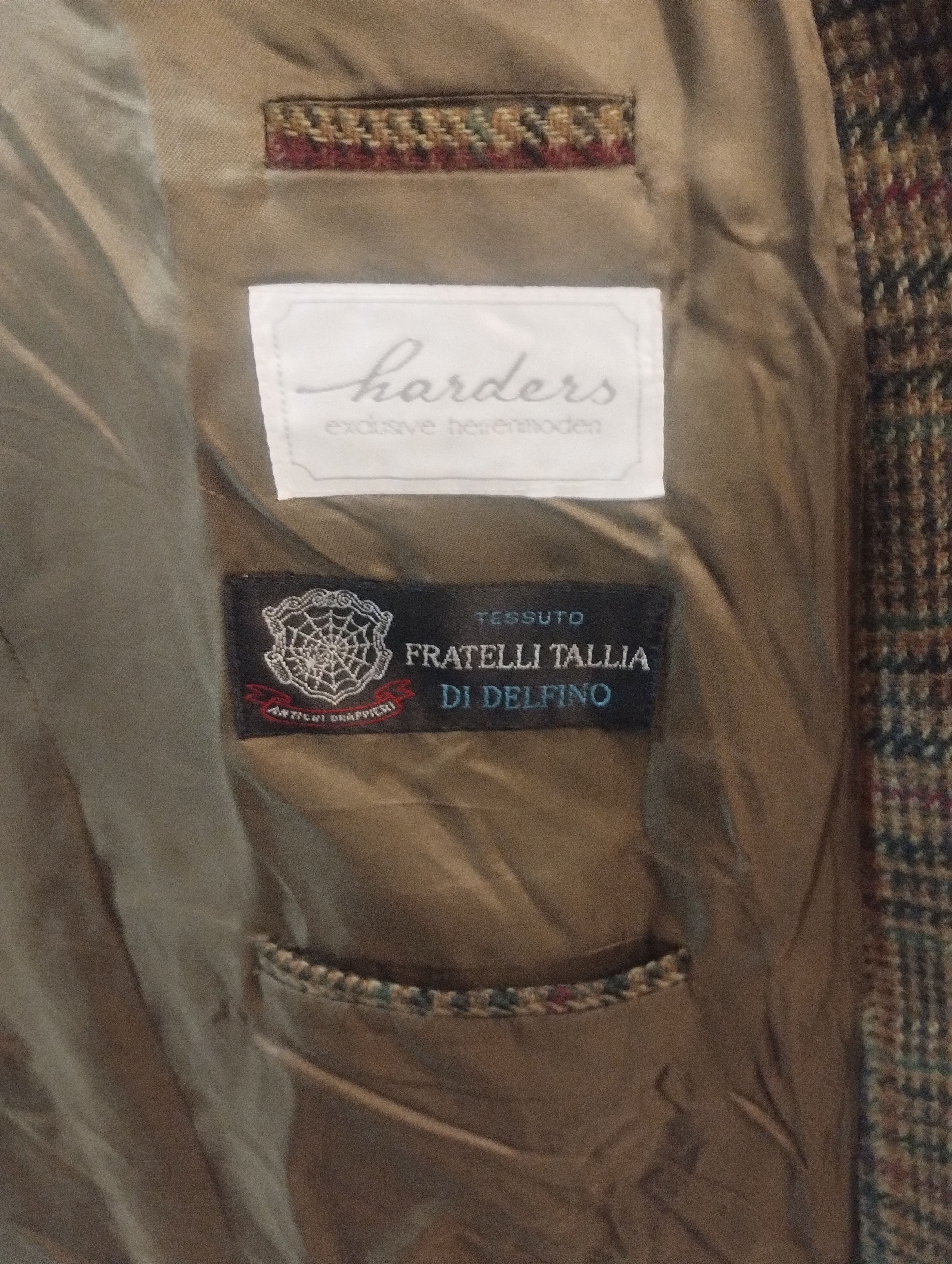 Hugo Boss Vintage Harders Blazer Fratelli Tallia Delfino 52R Check Size 52R - 4 Thumbnail