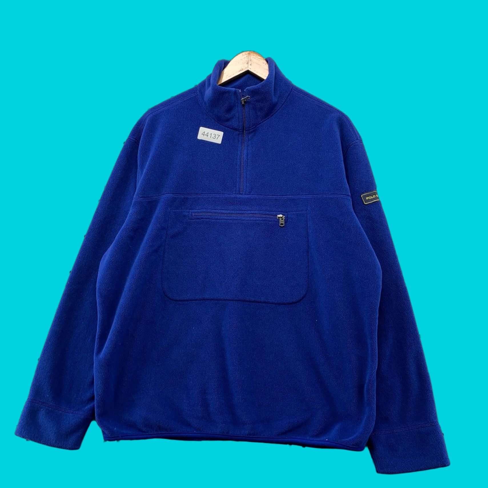 Vintage VINTAGE Polo Sport Ralph Lauren Fleece Zip Pullover Mens L Blue Kangaroo Pocket Polo Sport Fleece Zip Pullover Mens L Blue Kangaroo Pocket Size US L / EU 52-54 / 3 - 1 Thumbnail