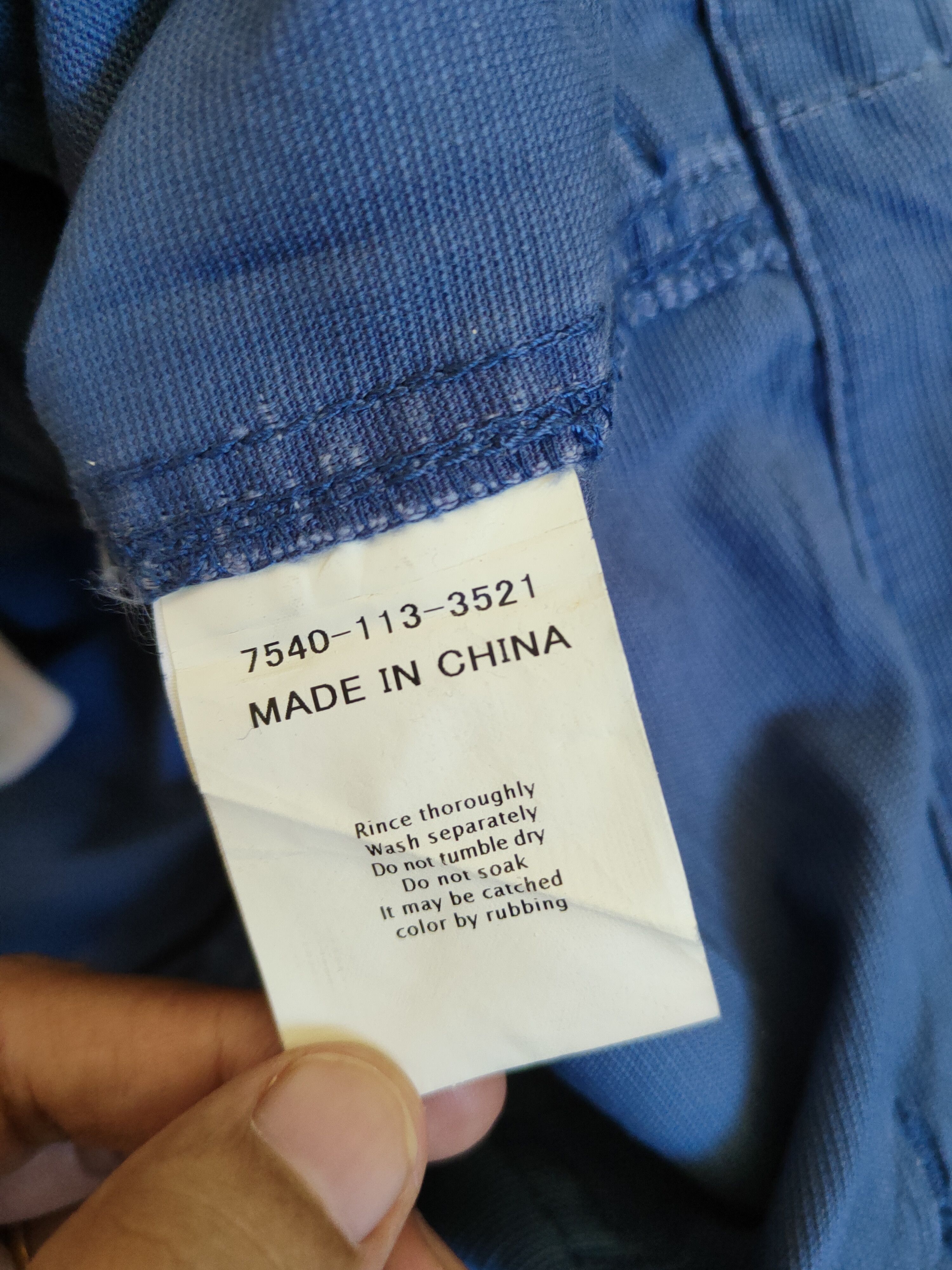 Japanese Brand Coen Blue Faded Multipocket Tactical Cargo Pants #S1763 Size US 33 - 13 Thumbnail