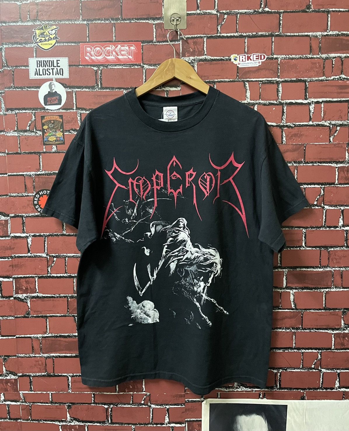 VINTAGE EMPEROR RIDERS BLACK METAL 90s