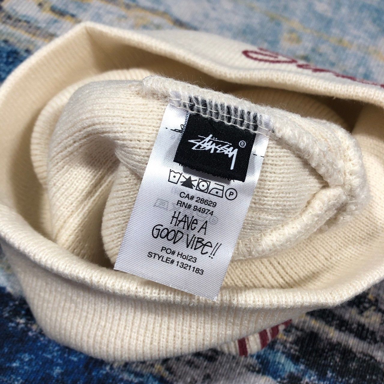 Stussy Stussy Workgear Print Skullcap Beanie Size ONE SIZE - 4 Thumbnail