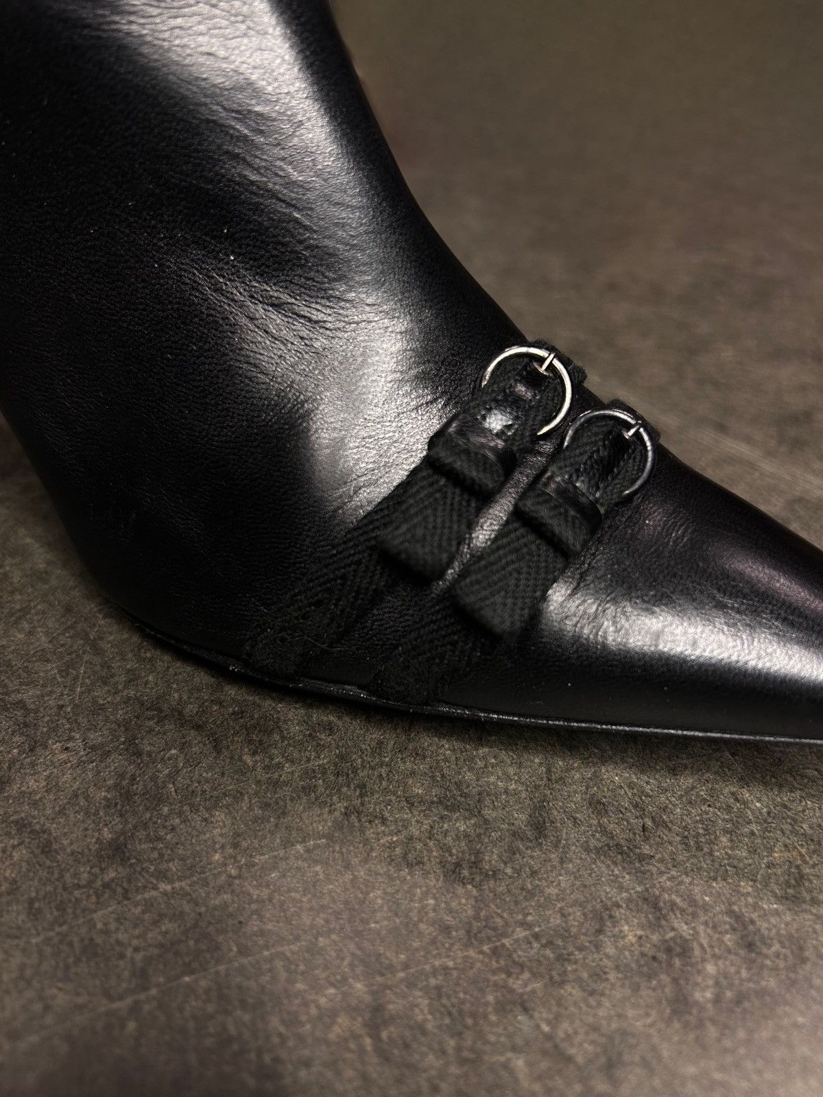 Bally Y2K pointy black boots Size US 7.5 / IT 37.5 - 3 Thumbnail