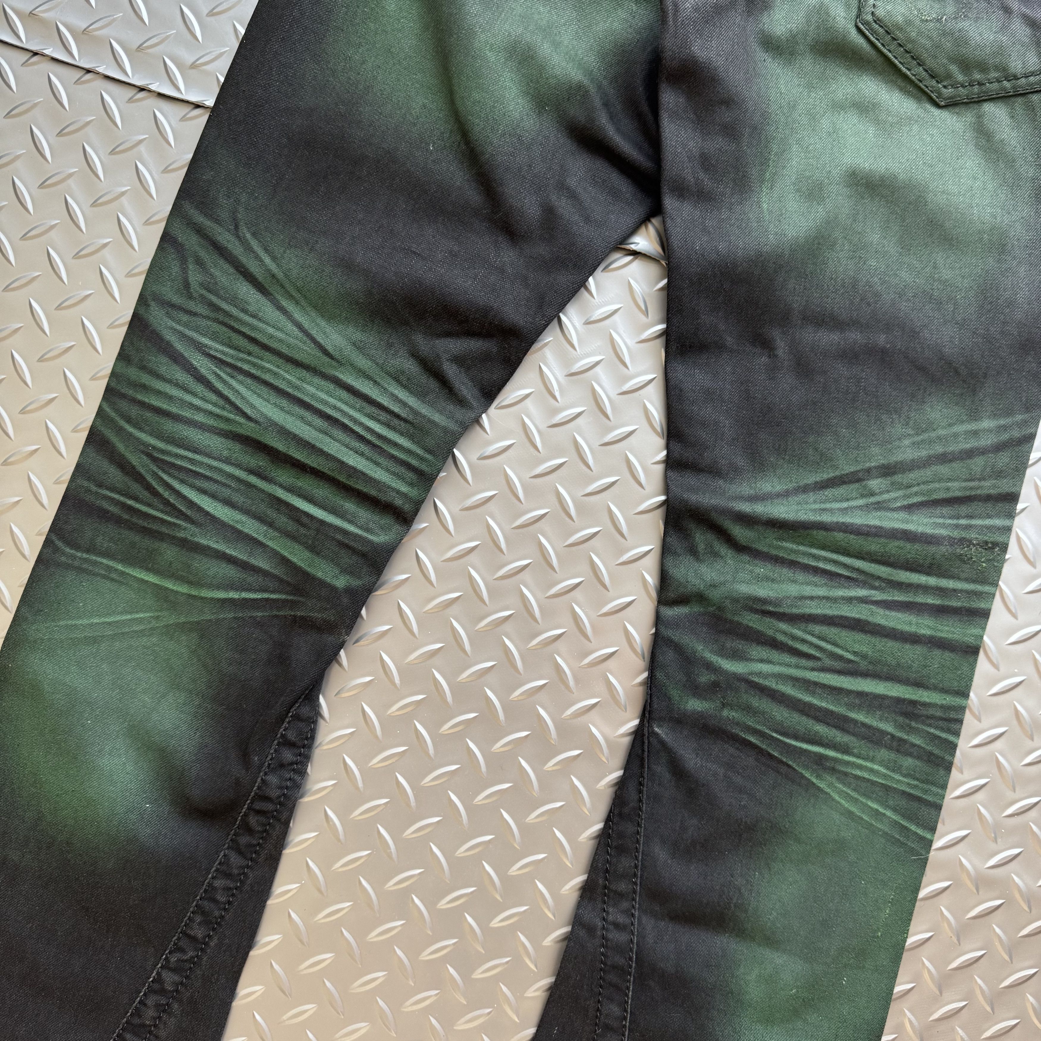 semanticdesign Semantic Design Archive Green Fade Denim Jeans Size US 32 / EU 48 - 10 Thumbnail