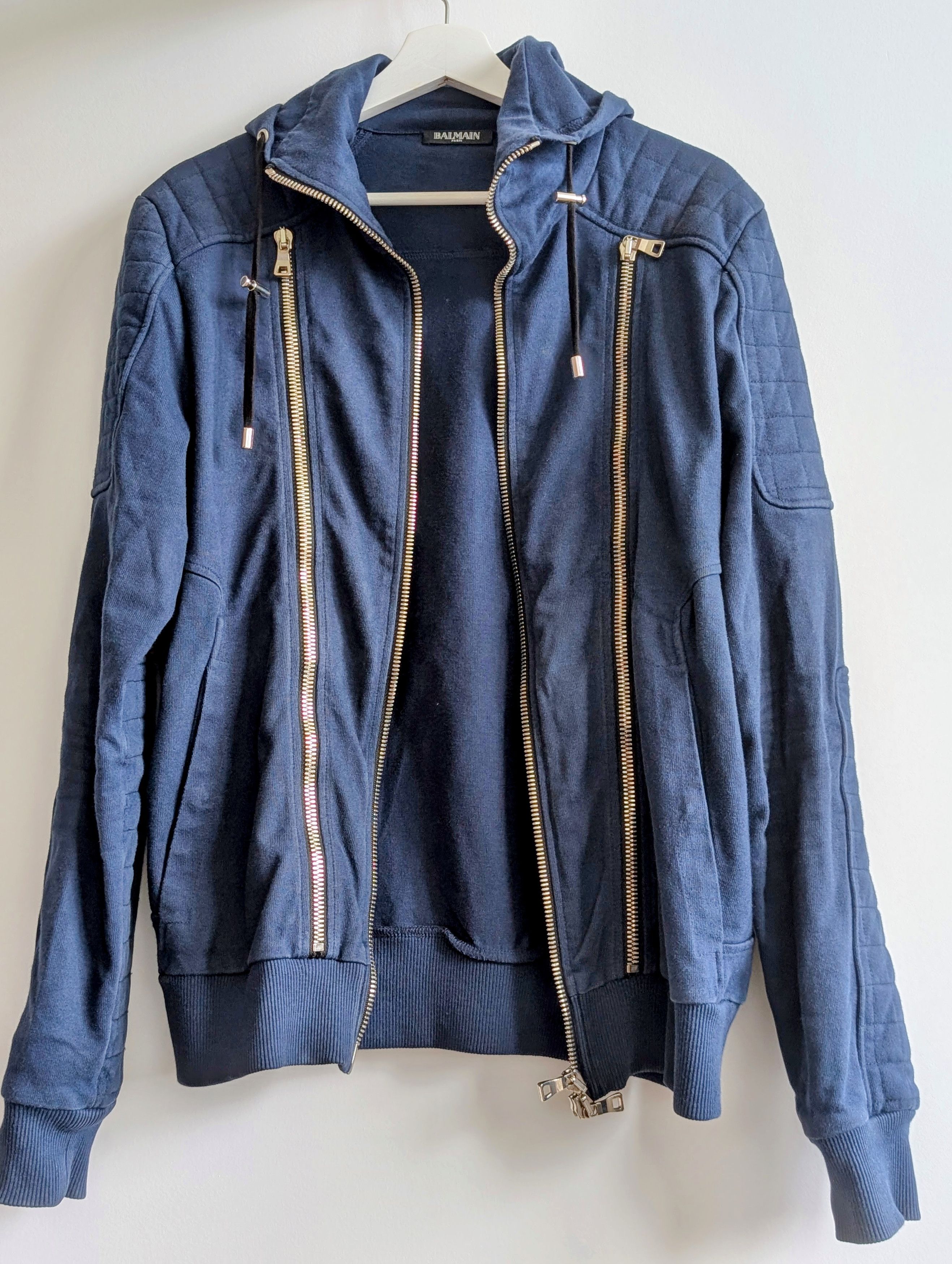 Balmain Balmain Biker Hoodie (Harrods of London exclusive) Size US M / EU 48-50 / 2 - 2 Thumbnail