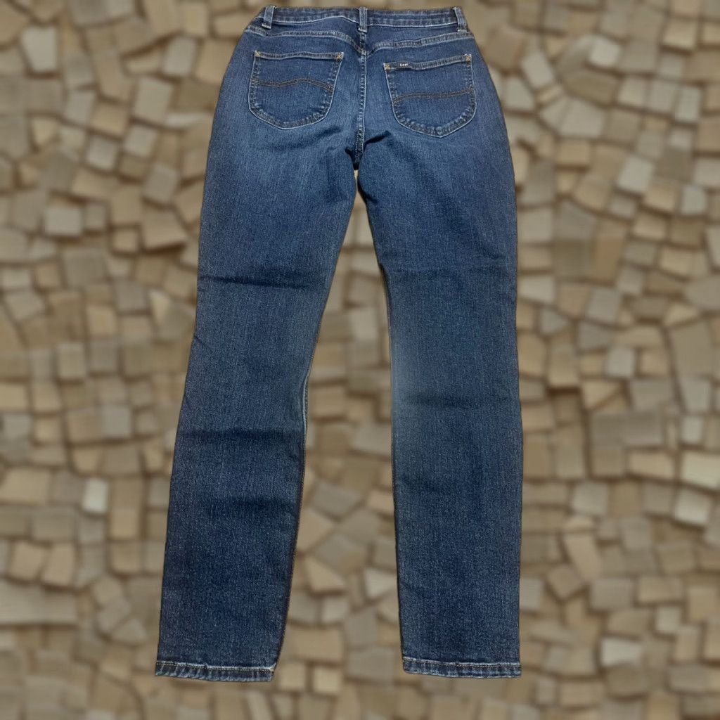 Lee Lee Jeans Women's 8M Blue Denim Heritage Slim Fit Skinny High Rise Women's Size 30" / US 8 / IT 44 - 1 Thumbnail
