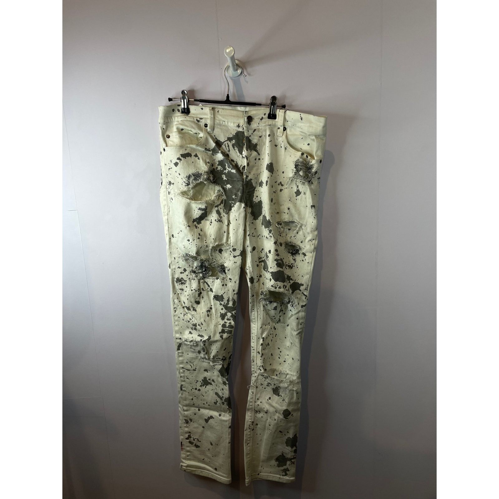 Ksubi Ksubi Jeans White Paint Splatter Used 34 Size US 34 / EU 50 - 1 Thumbnail