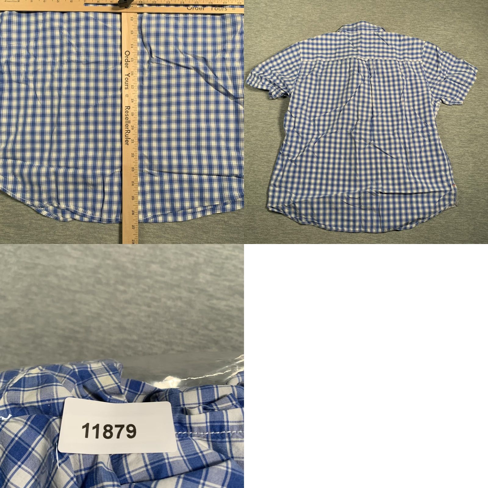 Tommy Bahama Tommy Bahama Shirt Mens M Blue White Plaid Short Sleeve Pocket Button-Down Casual Size US M / EU 48-50 / 2 - 8 Thumbnail