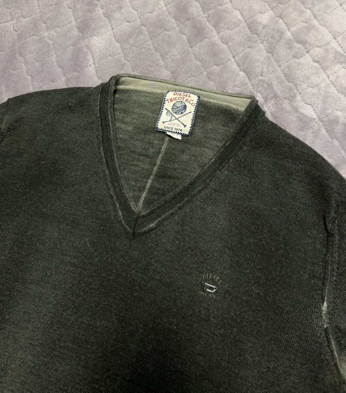 Diesel × Hysteric Glamour Vintage Archive Diesel Faded Avantgarde Sweater Size US L / EU 52-54 / 3 - 7 Thumbnail