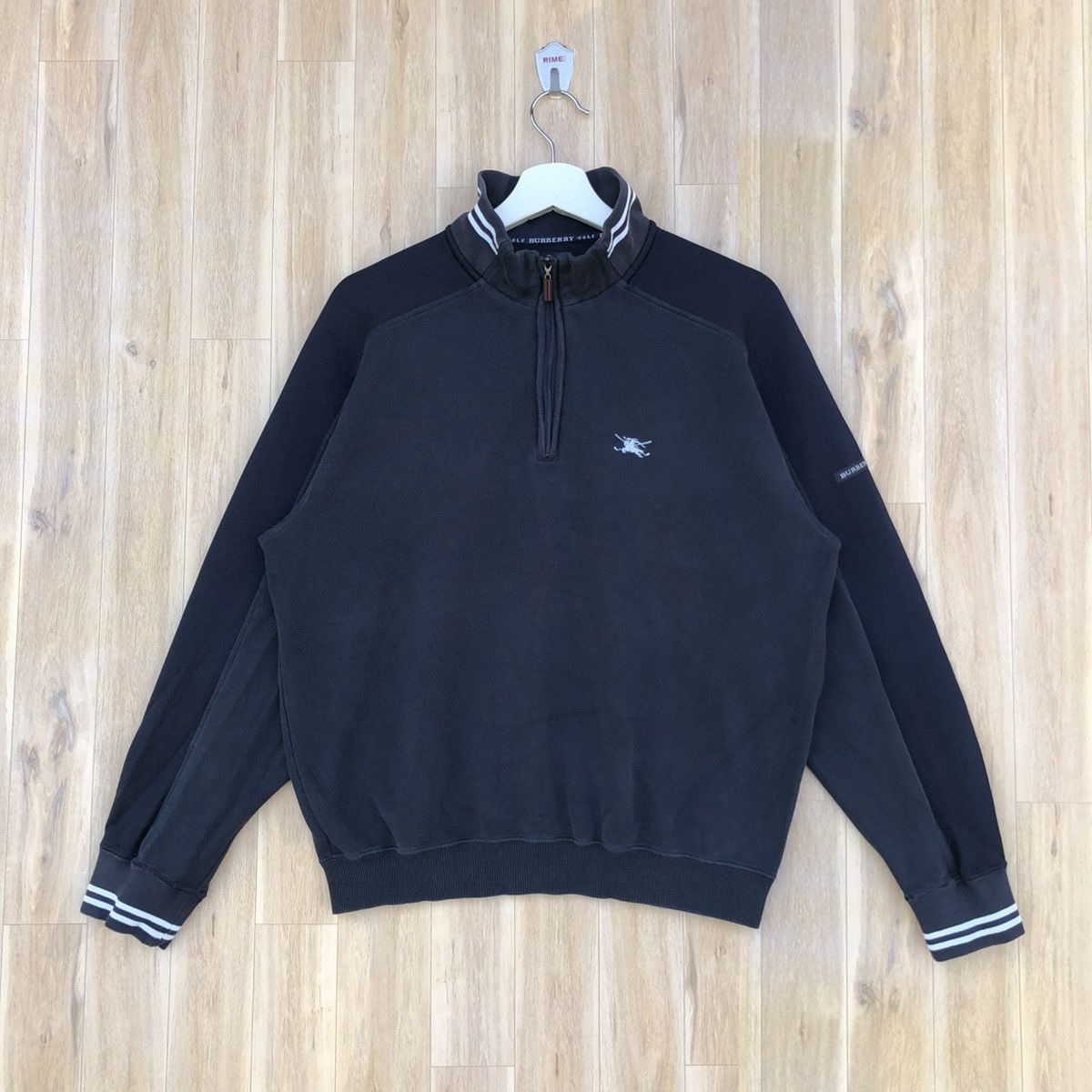 Burberry Vintage Burberry Golf Half Zipper Pullover Sweatshirt Size US L / EU 52-54 / 3 - 1 Thumbnail