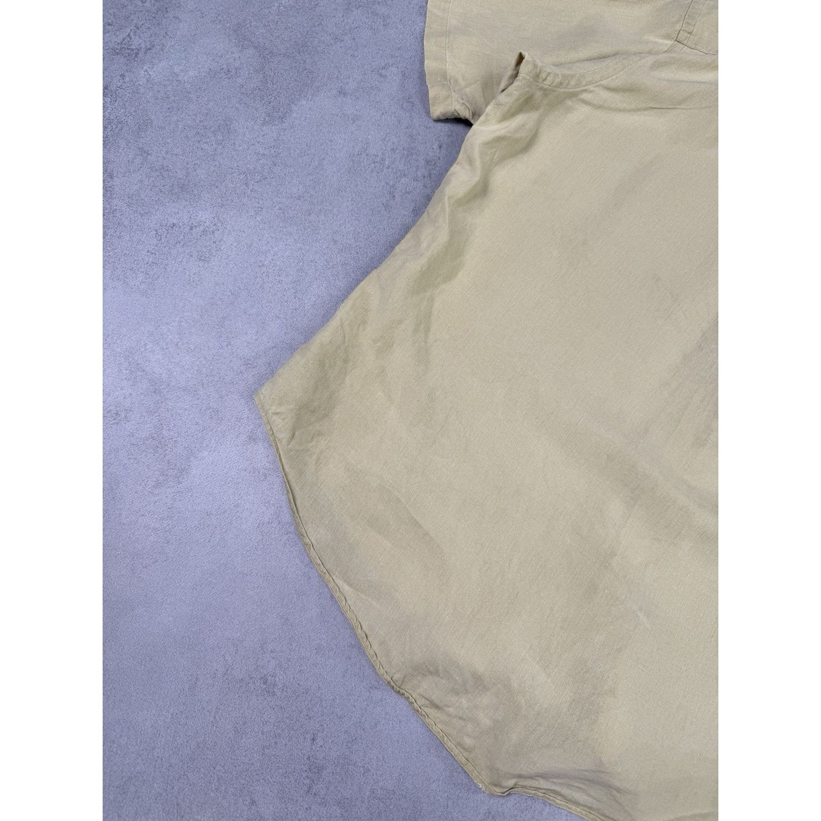 Ralph Lauren Vintage Polo Ralph Lauren Short Sleeve Liven Shirt Beige Size US XL / EU 56 / 4 - 20 Thumbnail