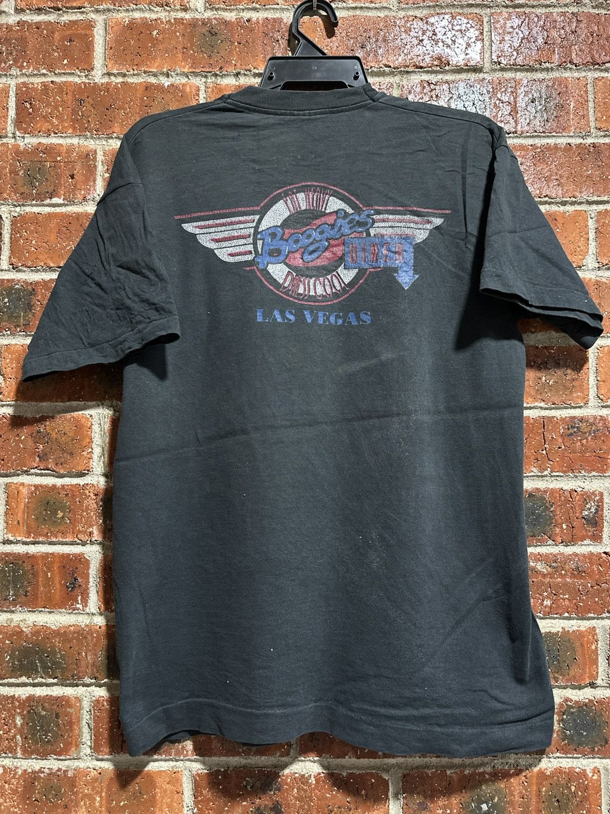 Fruit Of The Loom Vintage Boogies Diner Las Vegas Faded Tee Size US L / EU 52-54 / 3 - 1 Thumbnail