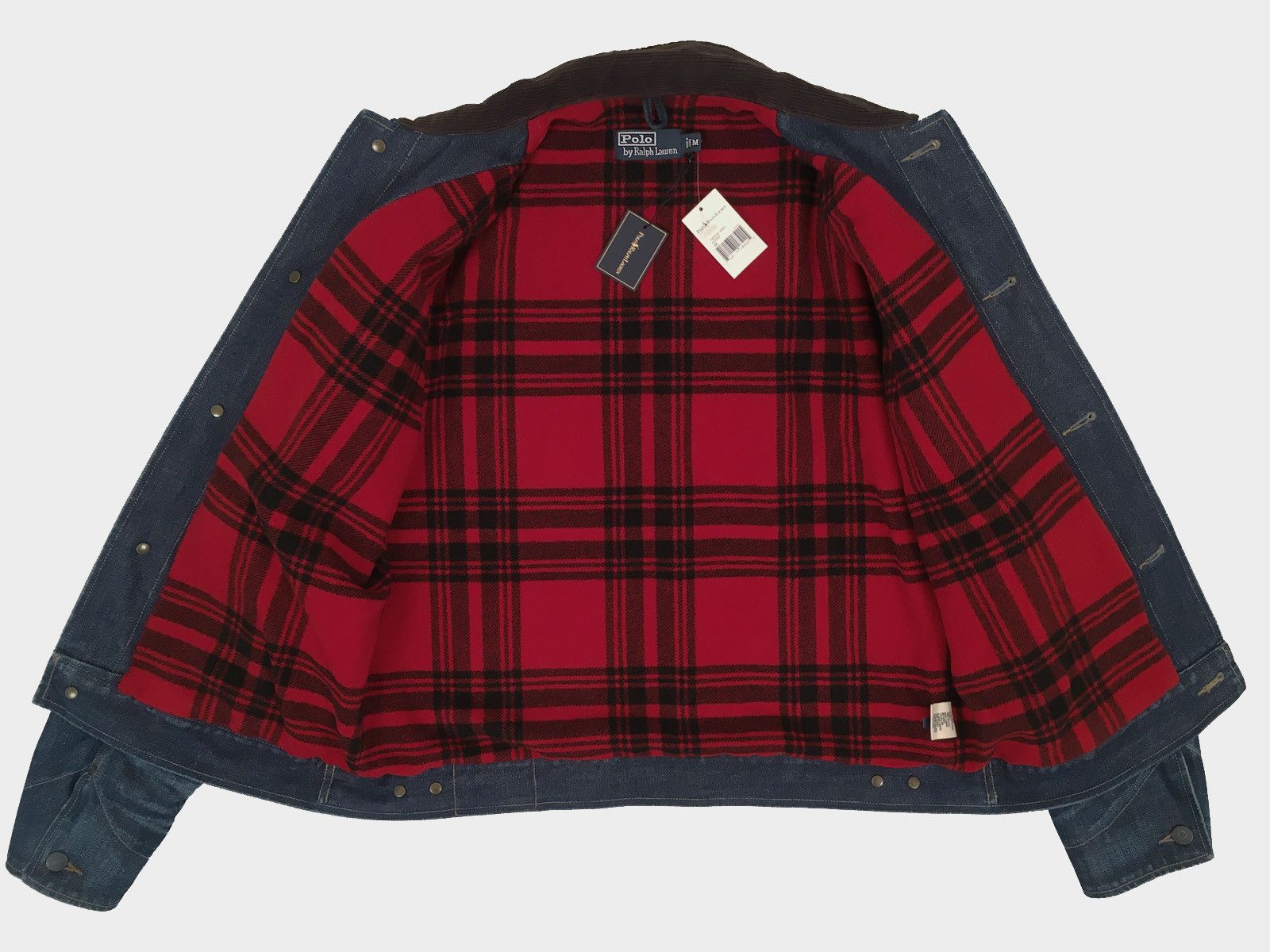 Polo Ralph Lauren NEW Polo Ralph Lauren Vintage Denim Jacket M Red Plaid Lined Size US M / EU 48-50 / 2 - 3 Thumbnail