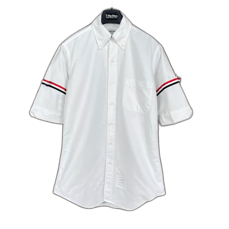 Thom Browne Thom Browne Short Sleeve Shirt with Stripes Size US M / EU 48-50 / 2 - 1 Thumbnail