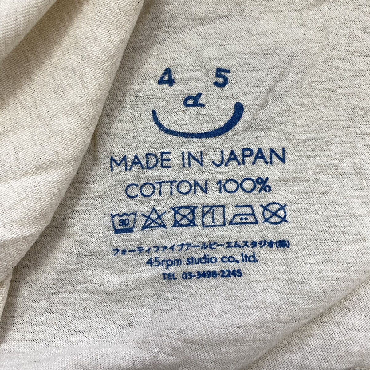 45rpm × Japanese Brand 45RPM STUDIO Japanese Brand Plain Cream Short Sleeve Shirt Size US XS / EU 42 / 0 - 4 Thumbnail