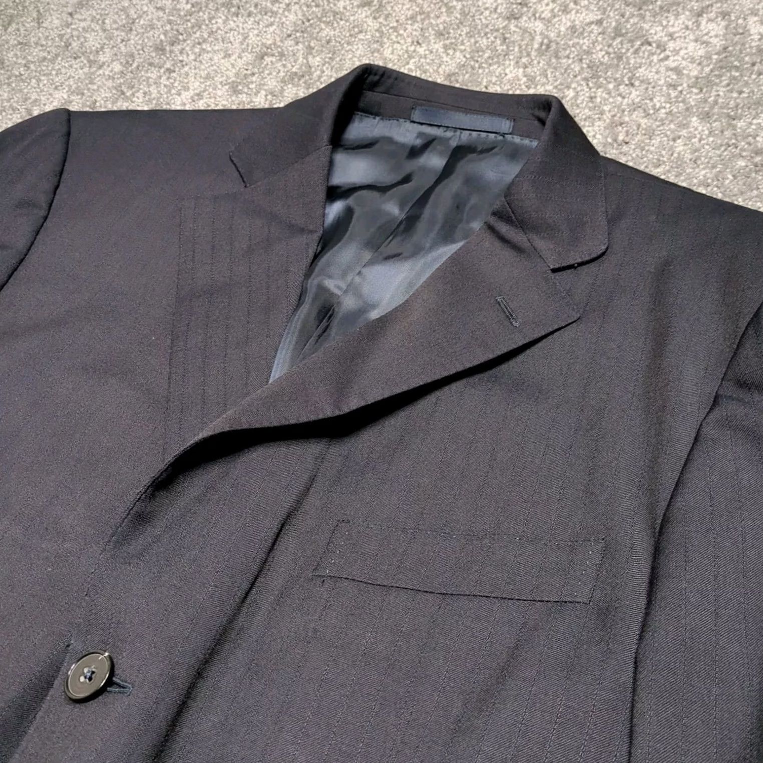 Ermenegildo Zegna Ermenegildo Zegna Blazer Sport Coat Jacket Mens 42R Black Plaid 3 Button Notch Lapel Wool Double-Vented Regular Chest 42 Size 42R - 2 Thumbnail