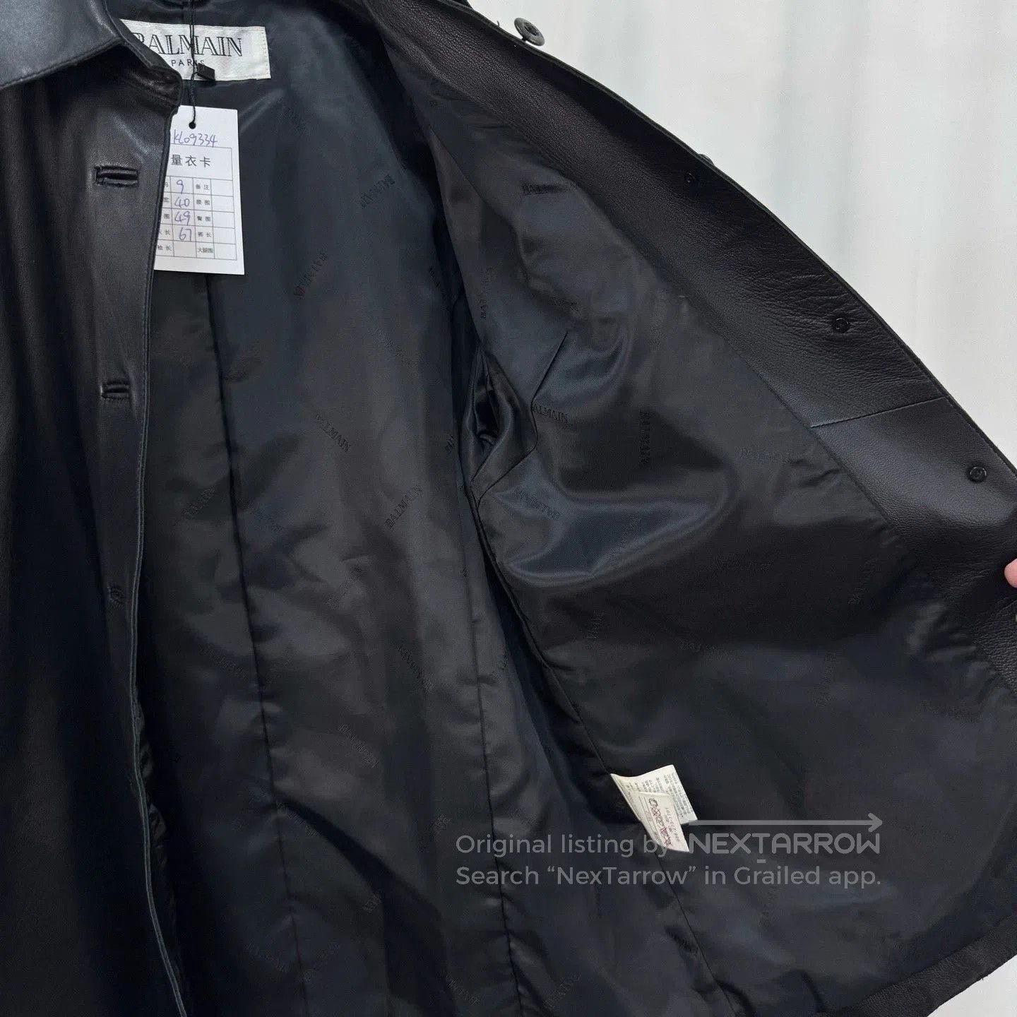 Balmain Balmain Black Printed Leather Outerwear. Size US M / EU 48-50 / 2 - 5 Thumbnail