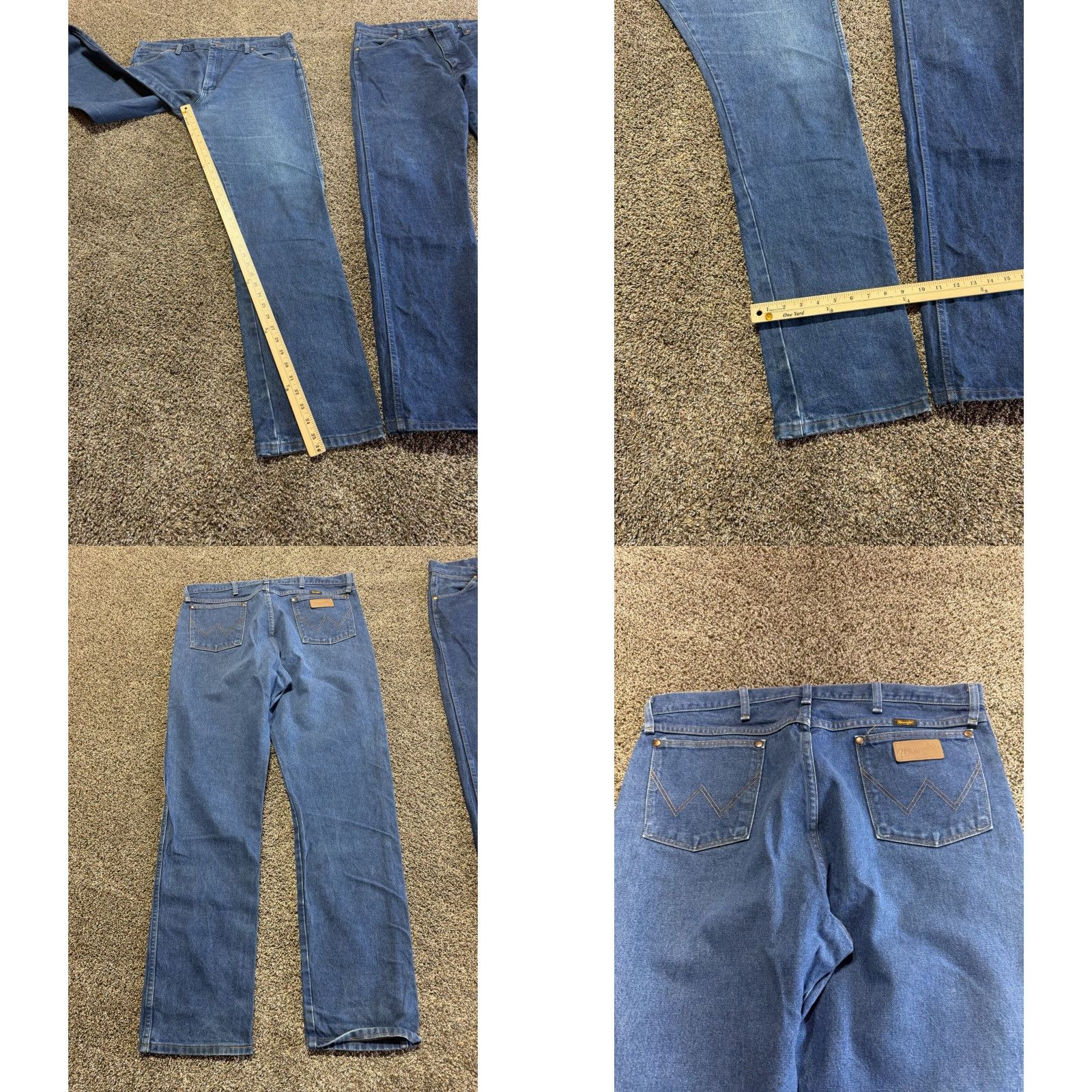 Wrangler VINTAGE Wrangler 13MWZ Men Jeans Size 38 Blue Denim 38X36 Cowboy Bootcut Lot Of 2 Size US 38 / EU 54 - 8 Thumbnail