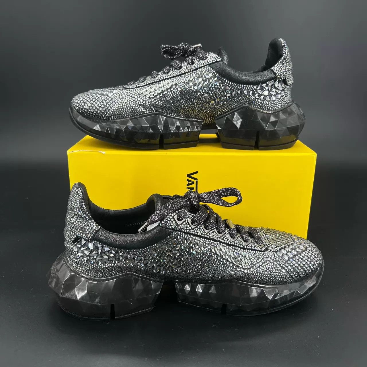 Jimmy Choo Jimmy Choo Pave Men's 42, 1W 1C miss, Boxed CH6425 Size US 9 / EU 42 - 2 Thumbnail