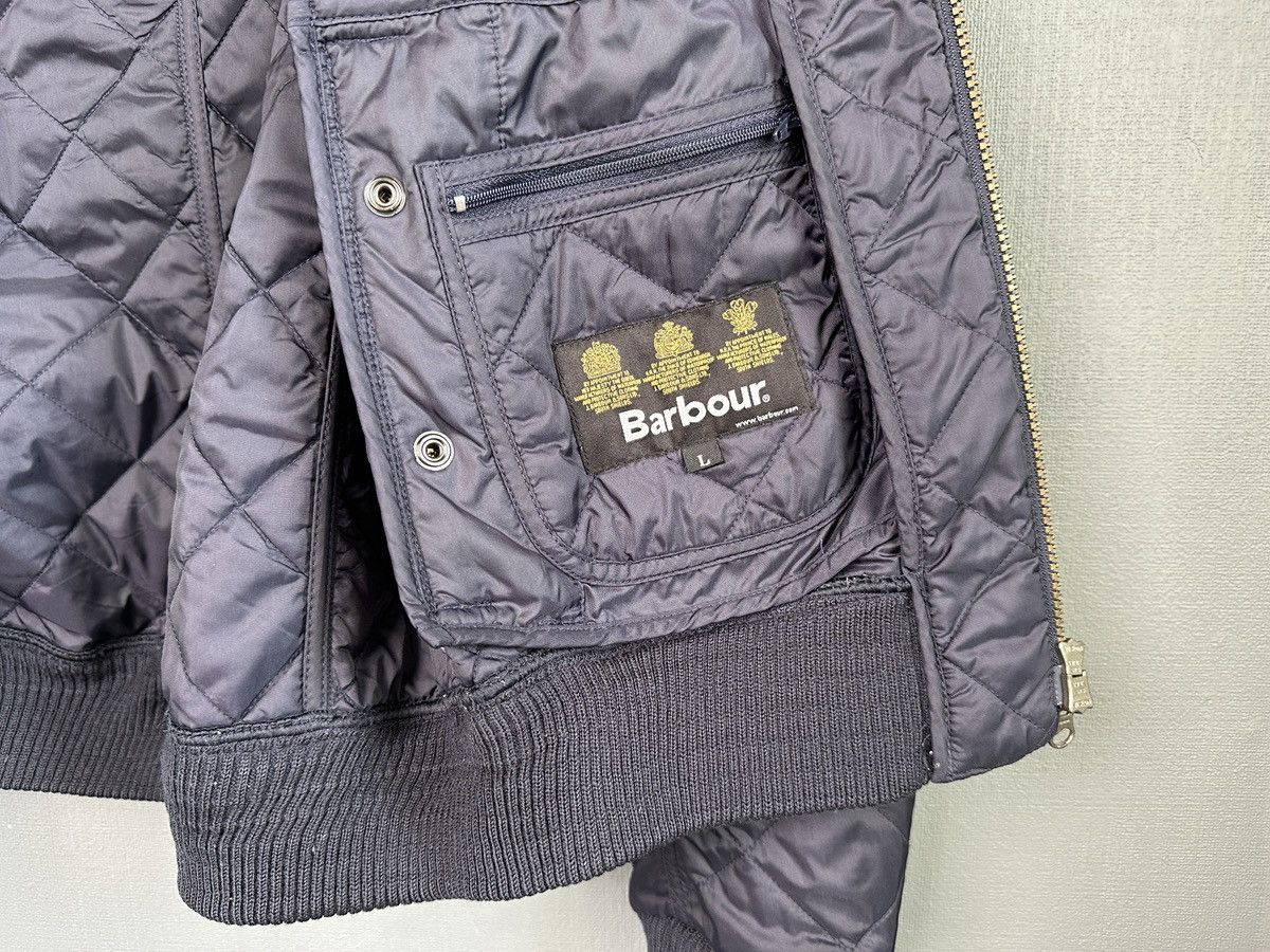 Barbour Men’s BARBOUR Bow Quilt Bomber Jacket Blue size L Size US L / EU 52-54 / 3 - 9 Thumbnail
