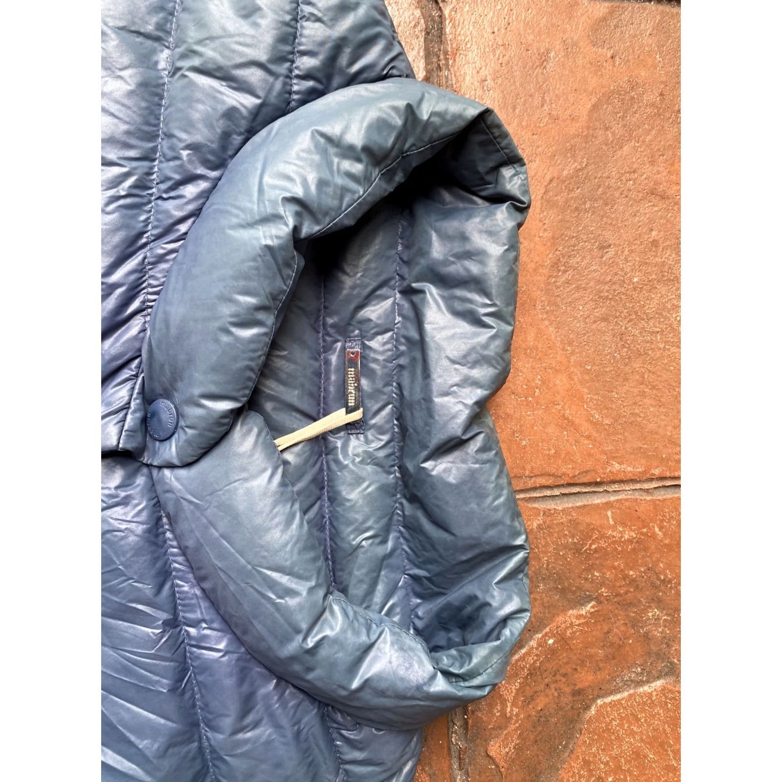 Vintage Mabrun Women’s Puffer Jacket Button Lightweight Blue Size 42 Jacket Mens? (no) Size M / US 6-8 / IT 42-44 - 3 Thumbnail