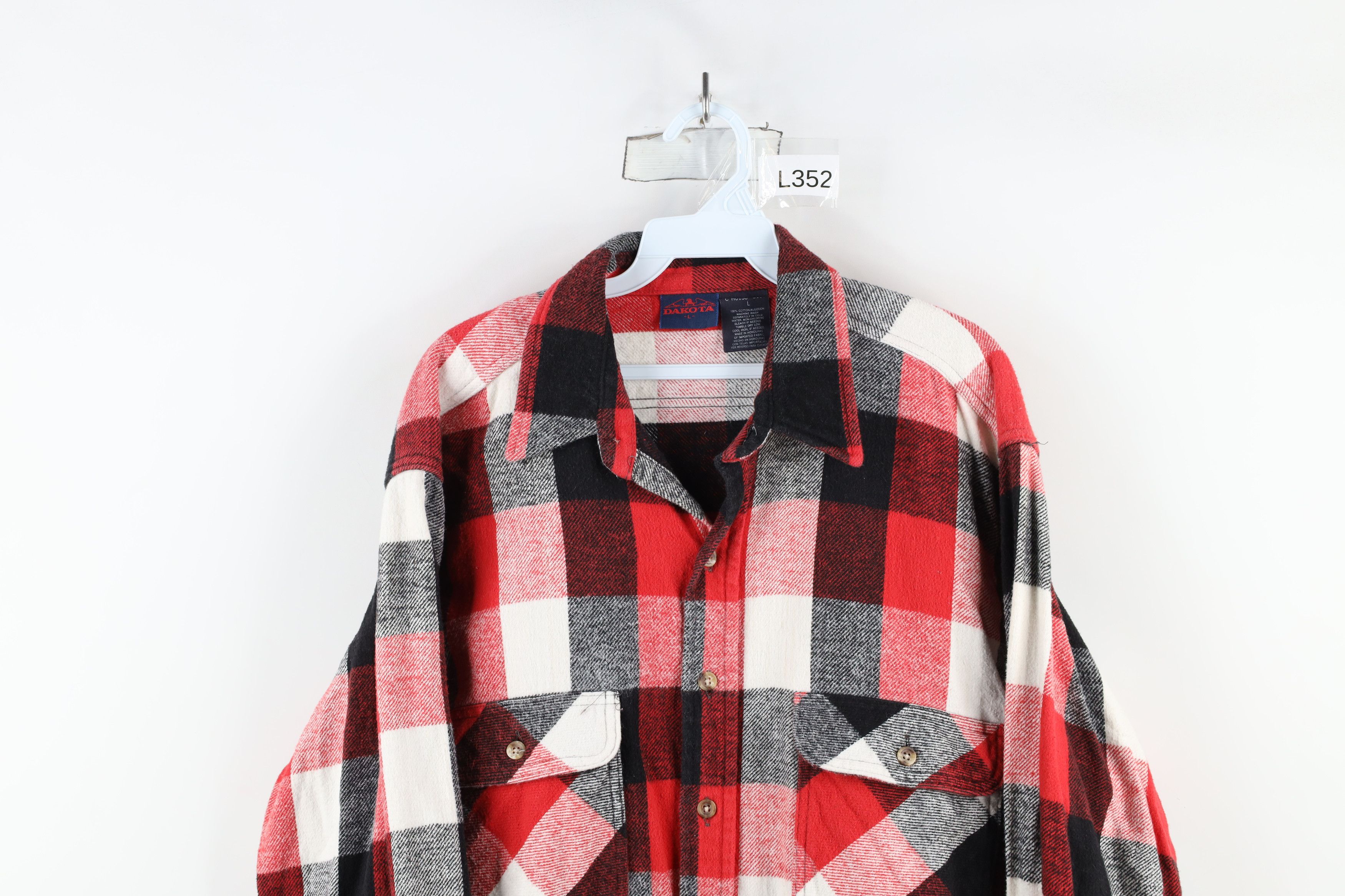 Vintage Vintage 90s Streetwear Heavyweight Flannel Button Shirt Size US L / EU 52-54 / 3 - 2 Thumbnail