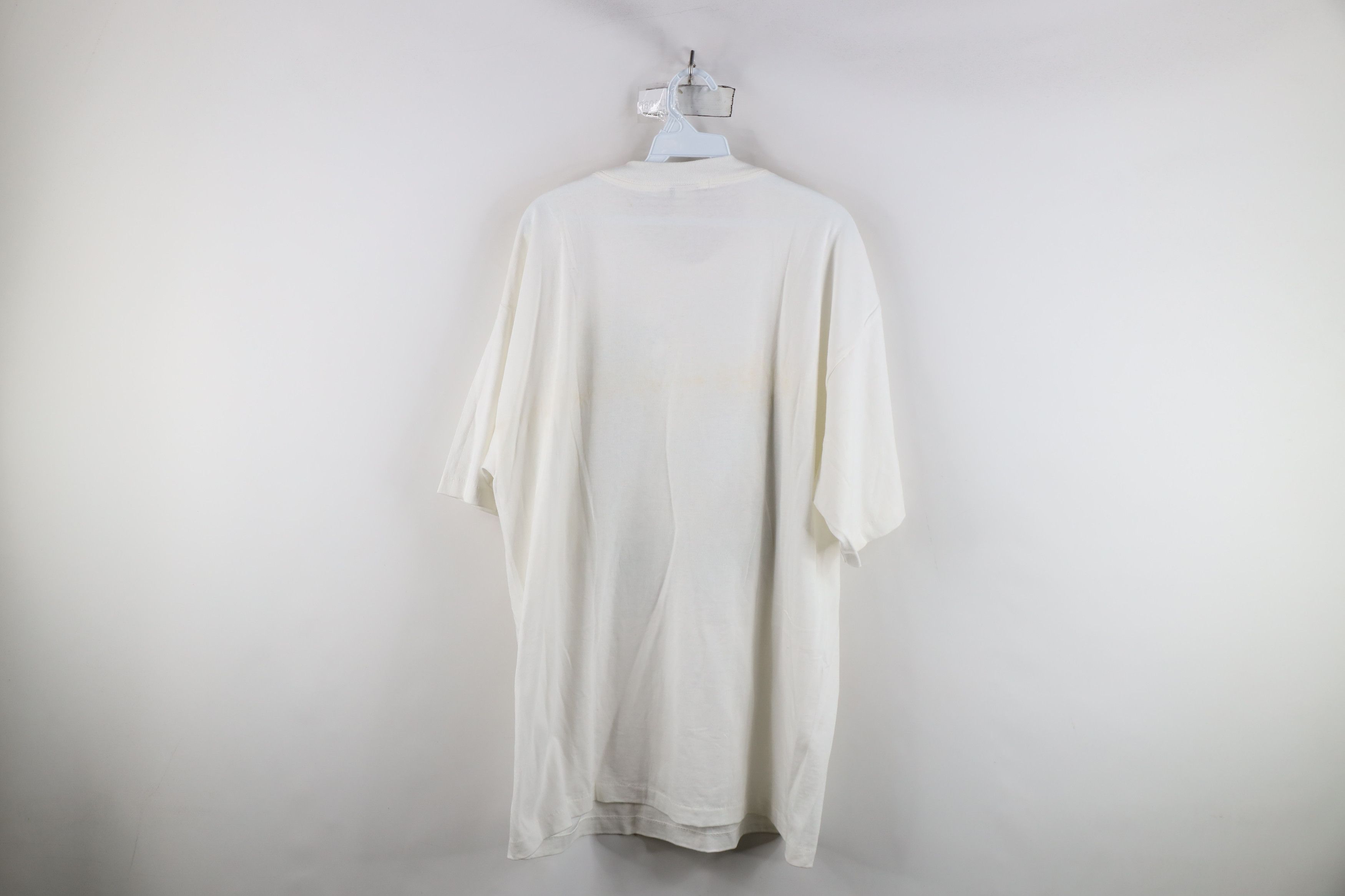 Vintage Vintage 90s Streetwear White Tiger Short Sleeve T-Shirt USA Size US XL / EU 56 / 4 - 14 Thumbnail