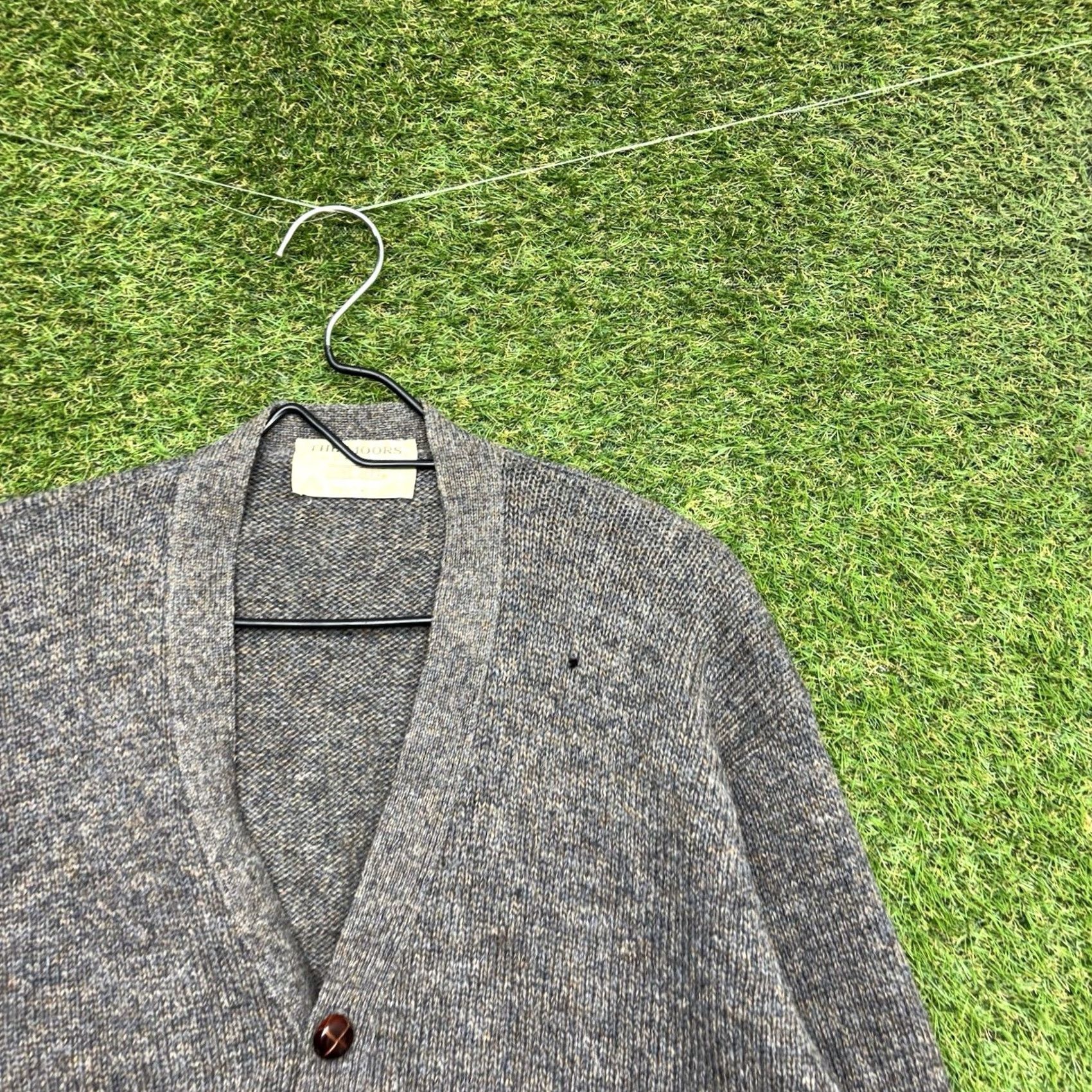 Vintage VINTAGE The Moors Lord Jeff Sweater Cardigan Mens XL Brown Wool Knit Long Sleeve V-Neck Button Open All Seasons Casual United States Men Size US XL / EU 56 / 4 - 6 Thumbnail