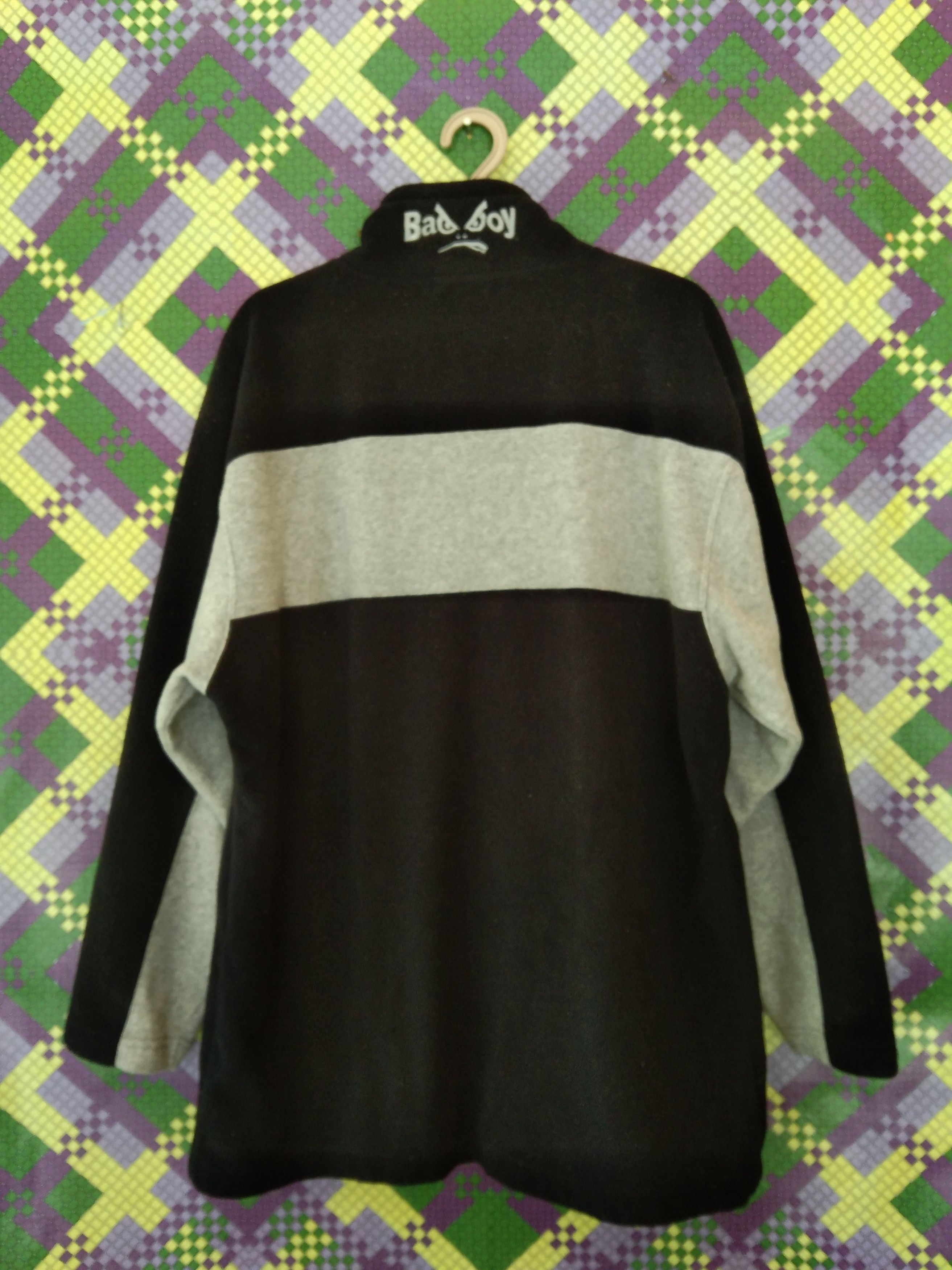 Japanese Brand AW VINTAGE BADBOY HALF-ZIPPER FLEECE SWEATER Size US L / EU 52-54 / 3 - 4 Thumbnail