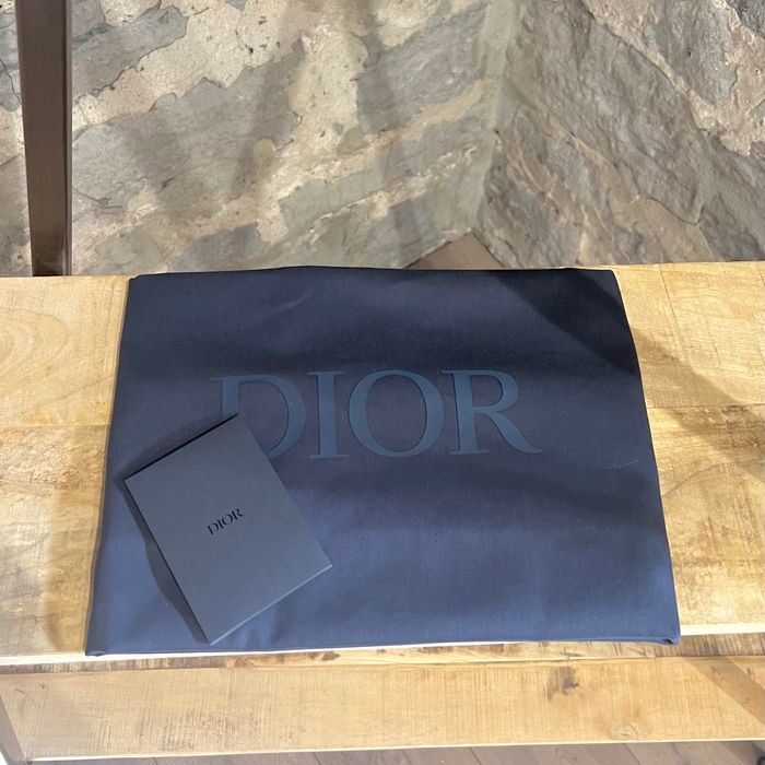 Dior Lingot 50 Bag Black CD Diamond Canvas