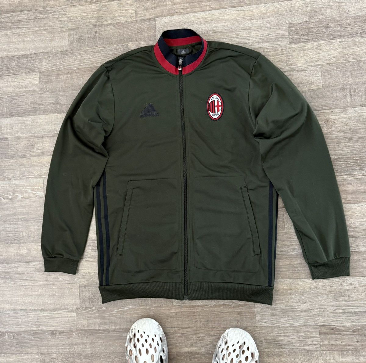 Adidas ADIDAS AC MILAN TRACK SOCCER Y2K BLOKECORE DRILL RARE JACKET Size US M / EU 48-50 / 2 - 12 Thumbnail